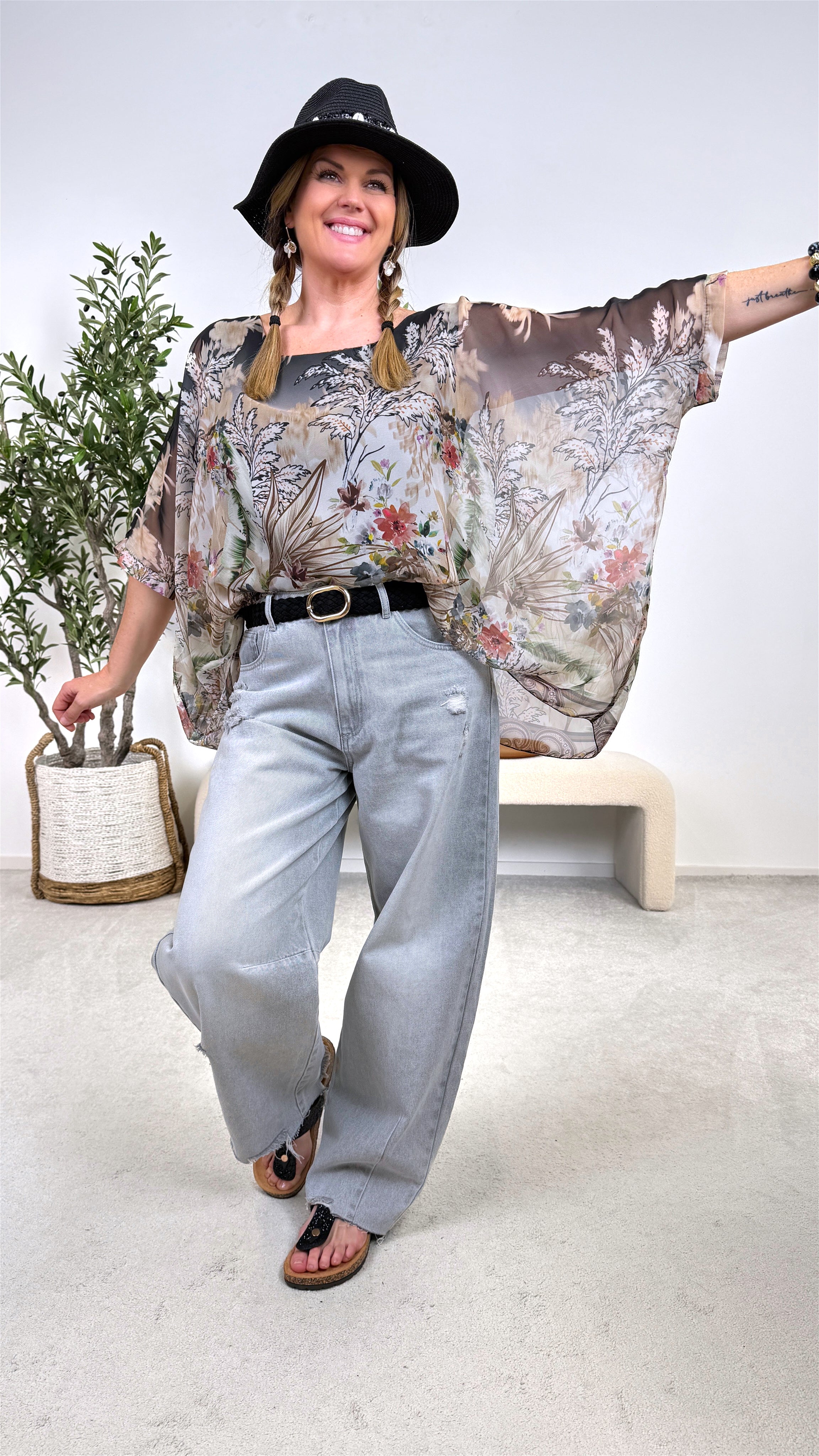 Blusenshirt Serenity *Schwarz*