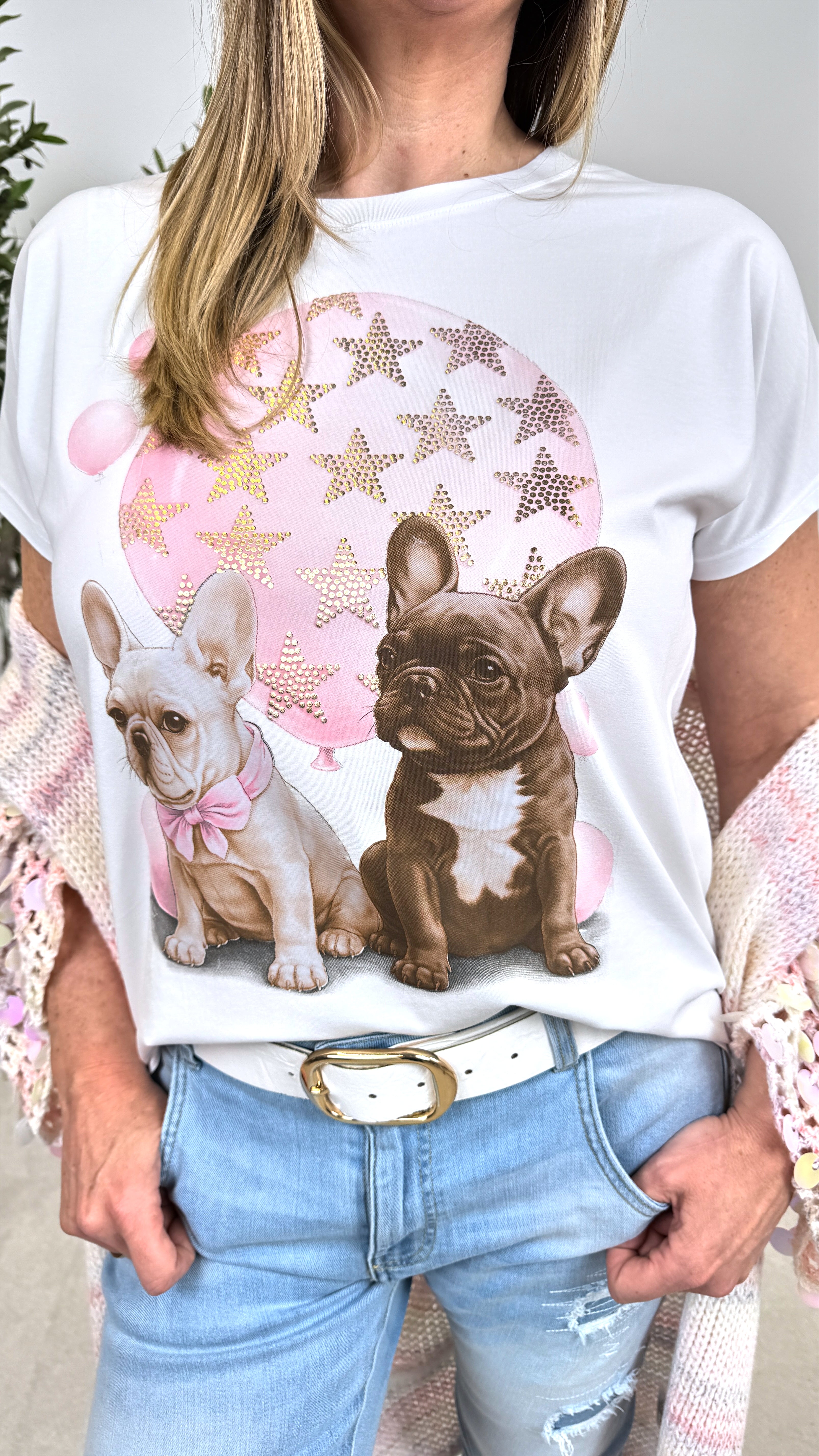 T-Shirt Cute Dog *Rosa*