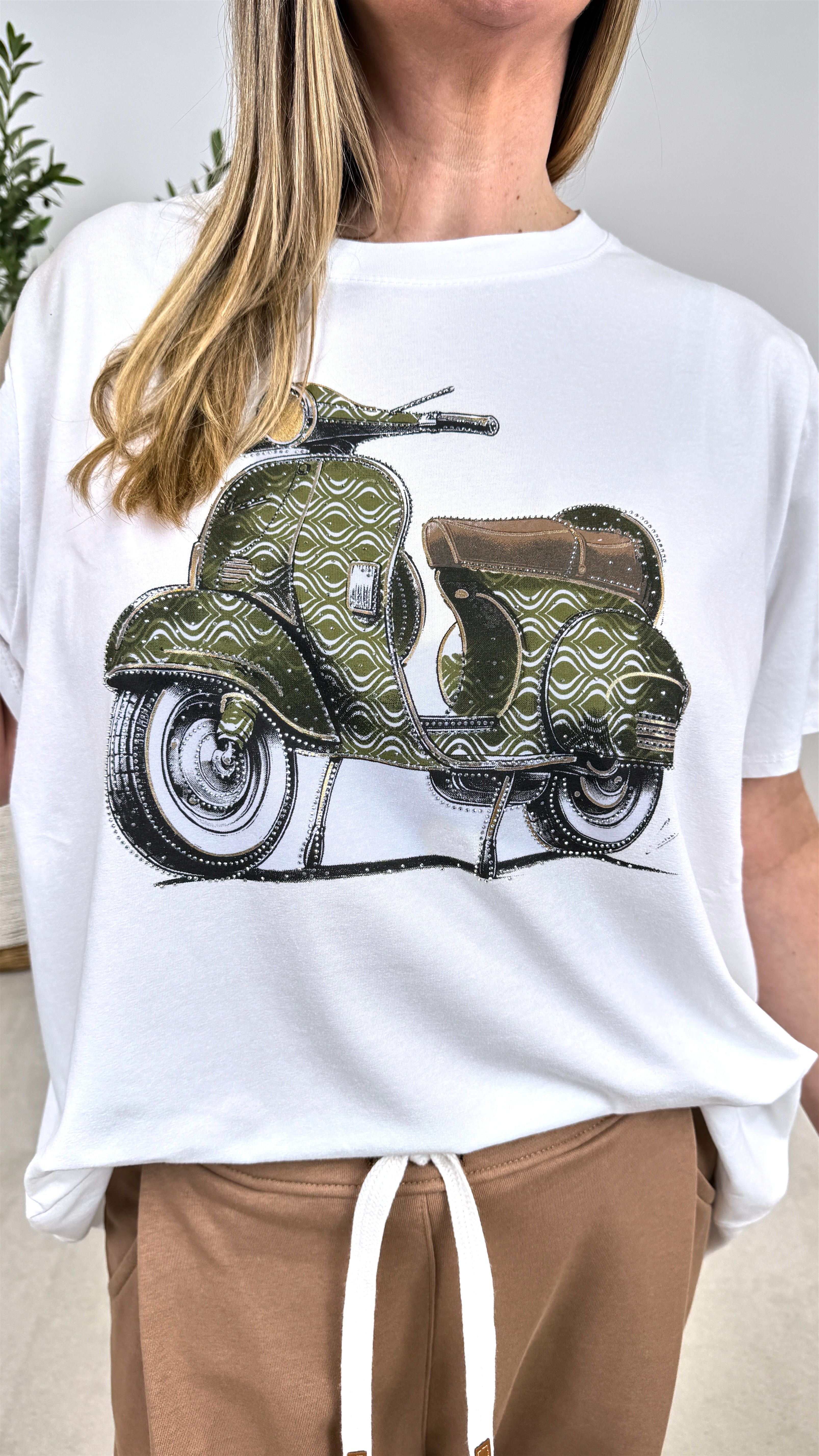 T-Shirt Olive Vespa *Big Size*