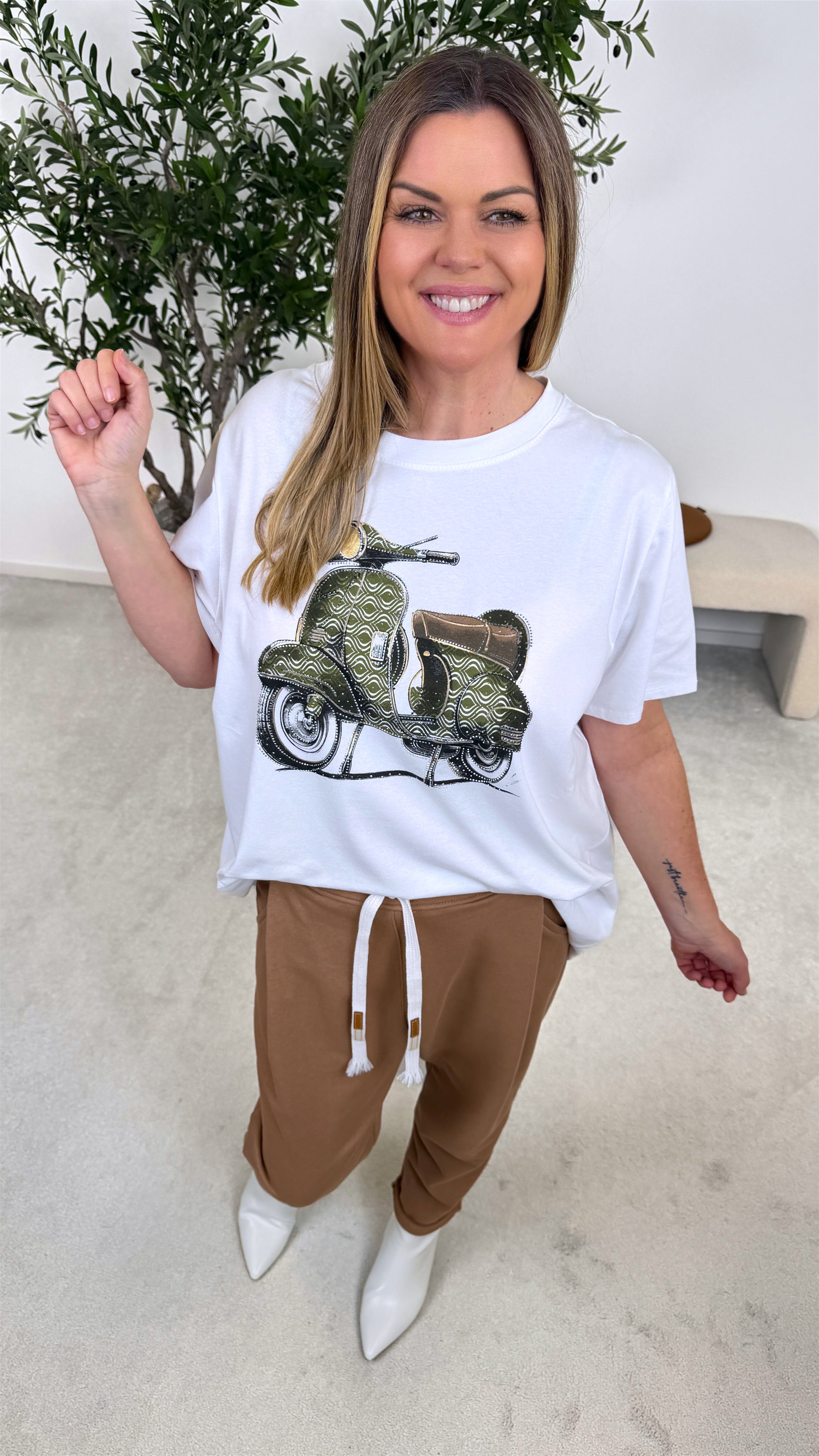 T-Shirt Olive Vespa *Big Size*