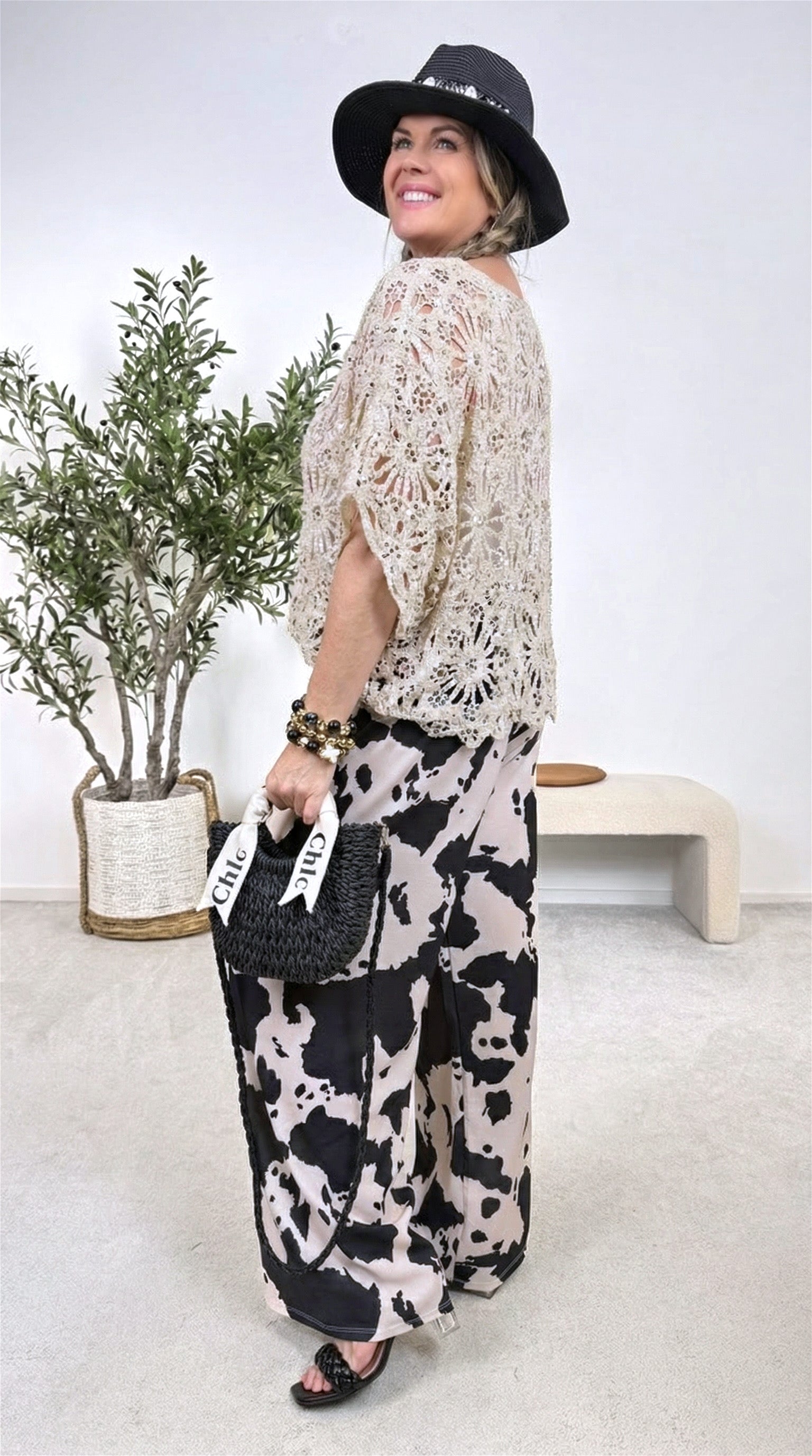 Häkel-Shirt St. Tropez Sparkle *Beige*