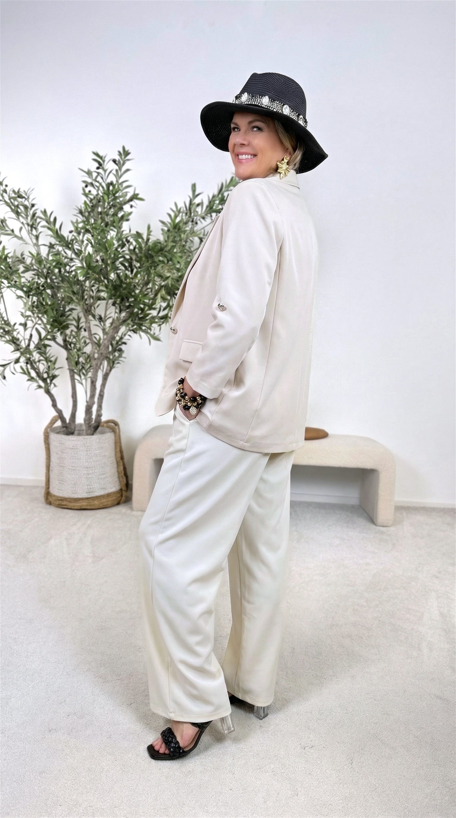 Weite Hose Easy Elegance *Creme*