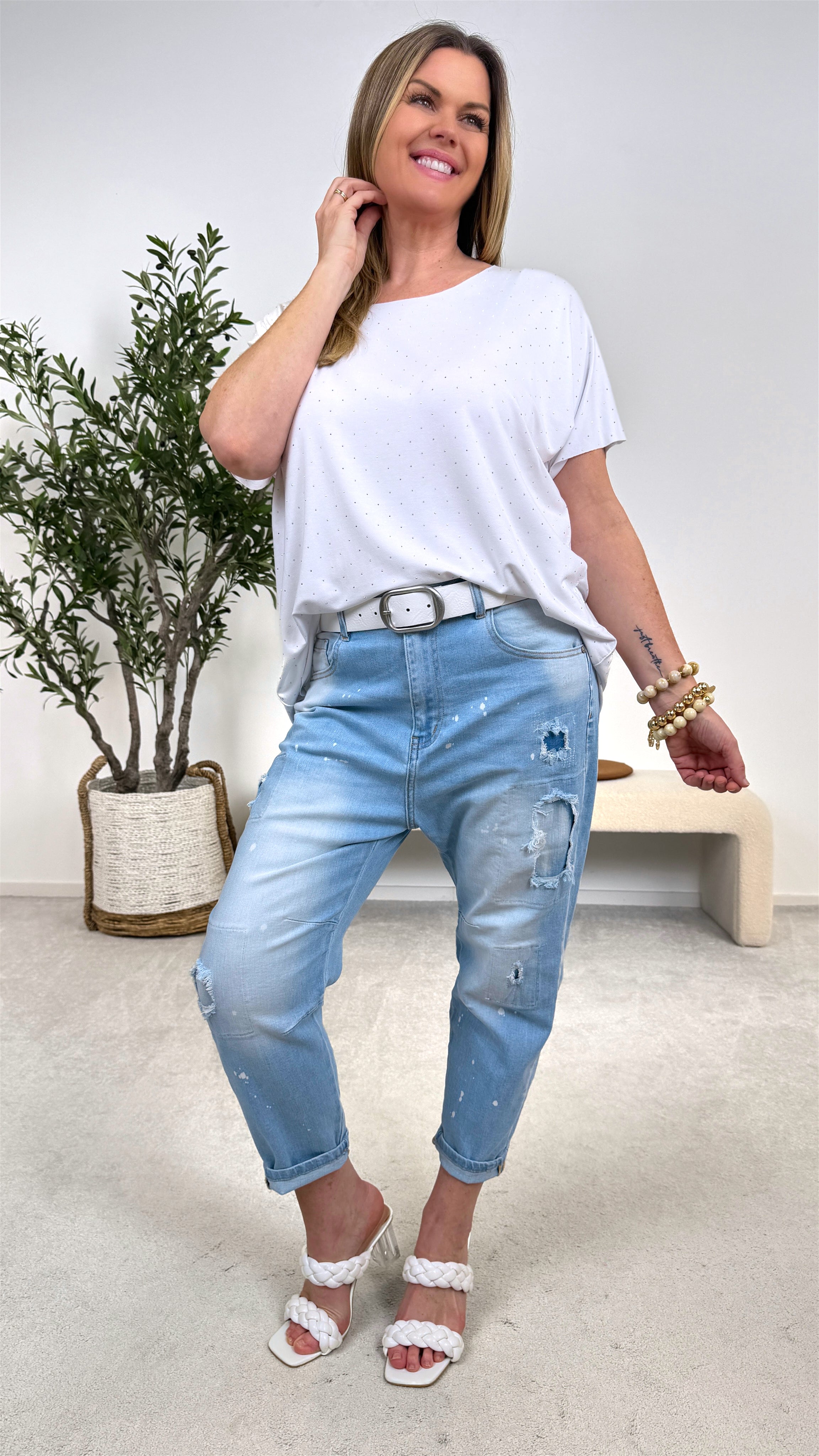 T-Shirt Stardust Glam *Weiß*