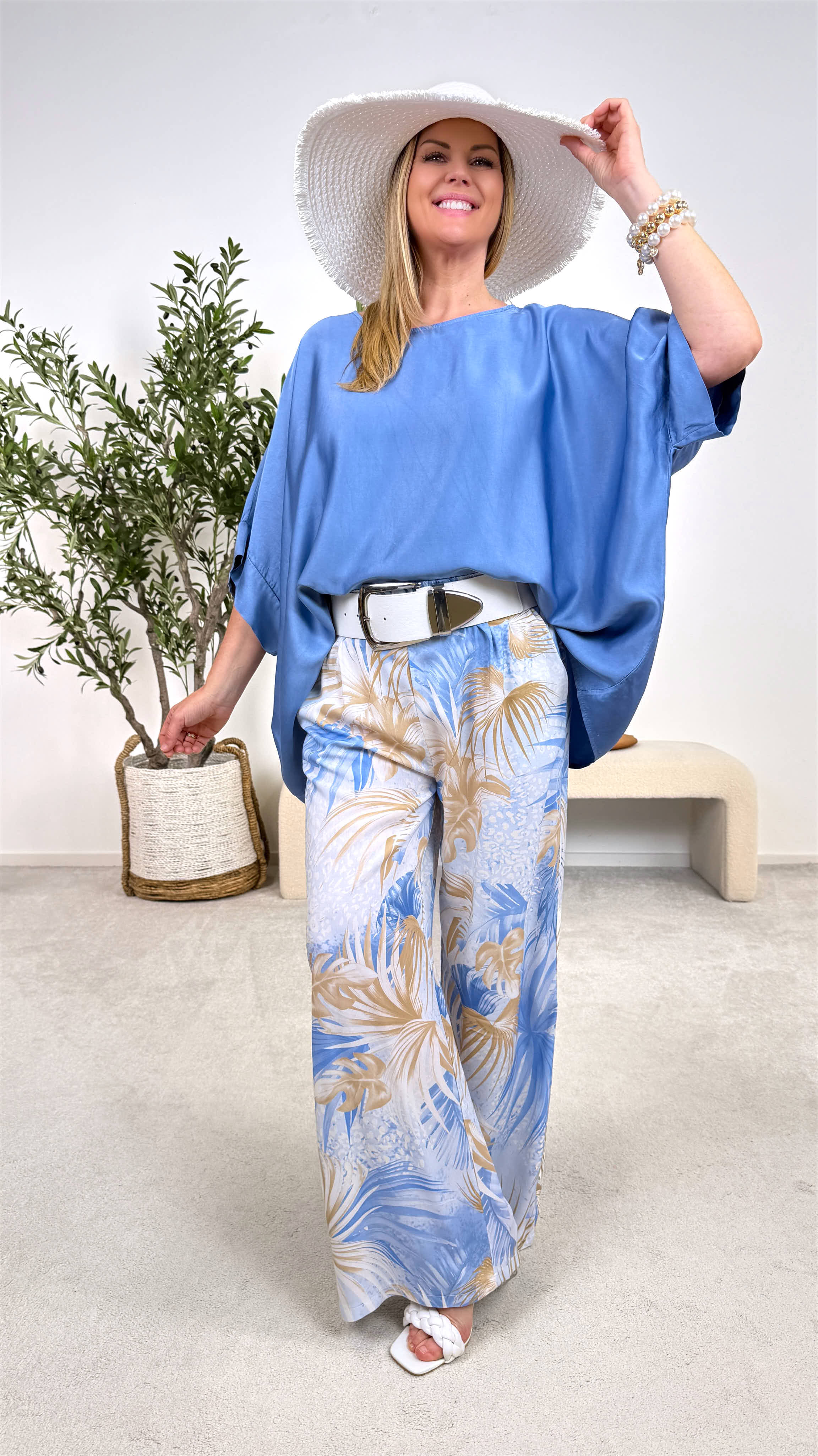 Blusenshirt Chic Relax *Jeansblau*