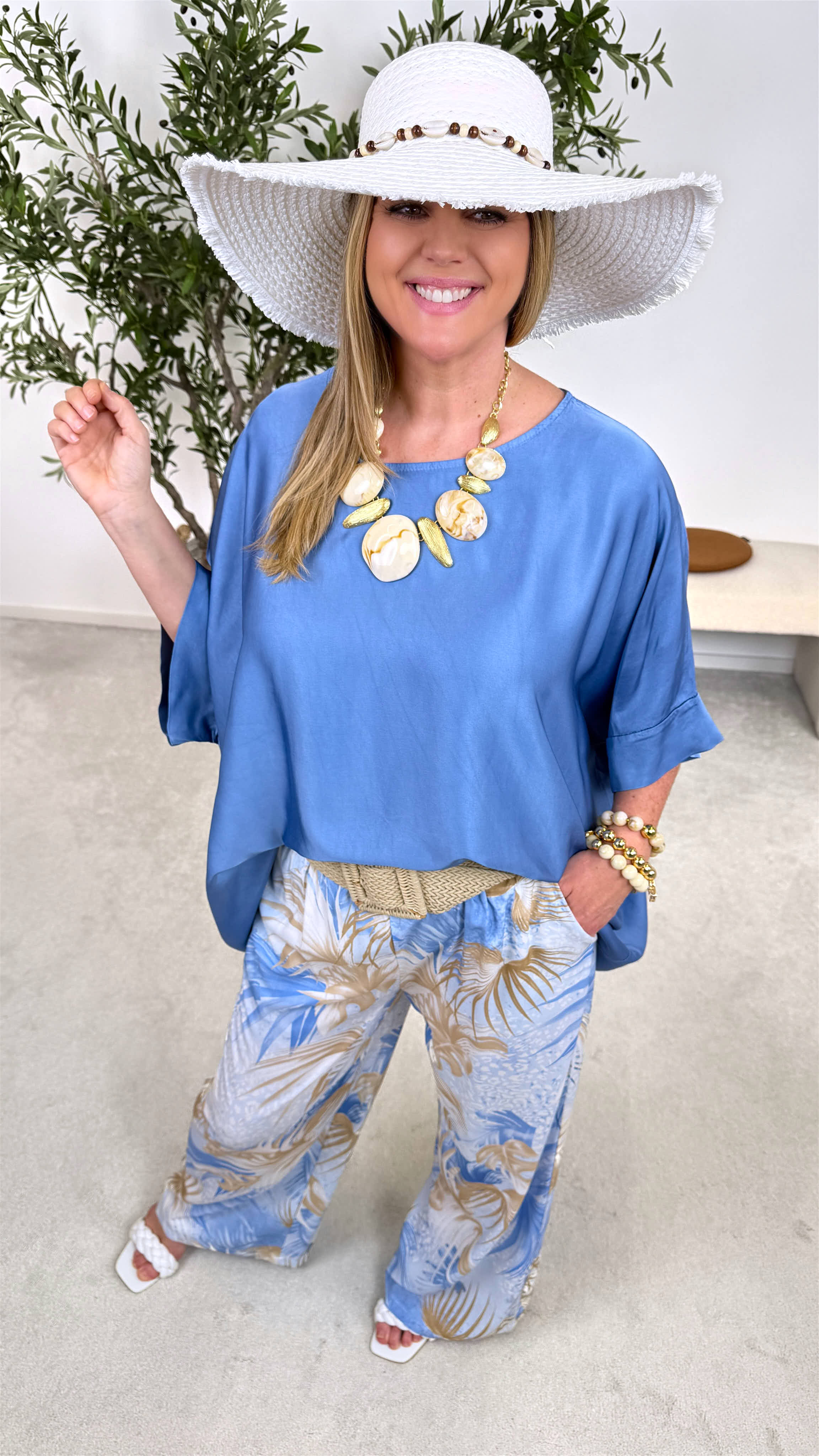 Blusenshirt Chic Relax *Jeansblau*