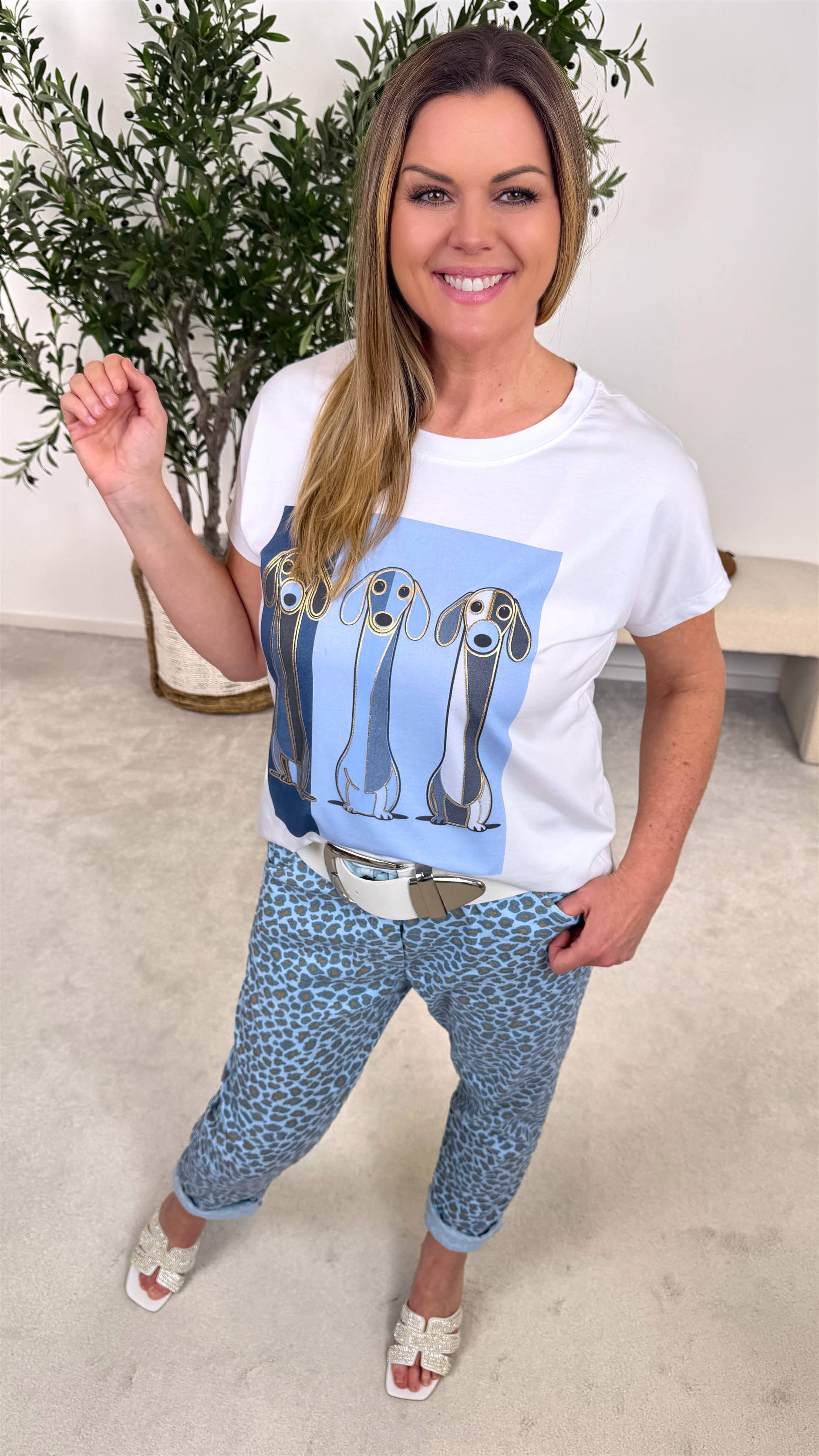 T-Shirt Blue Dog Vibes