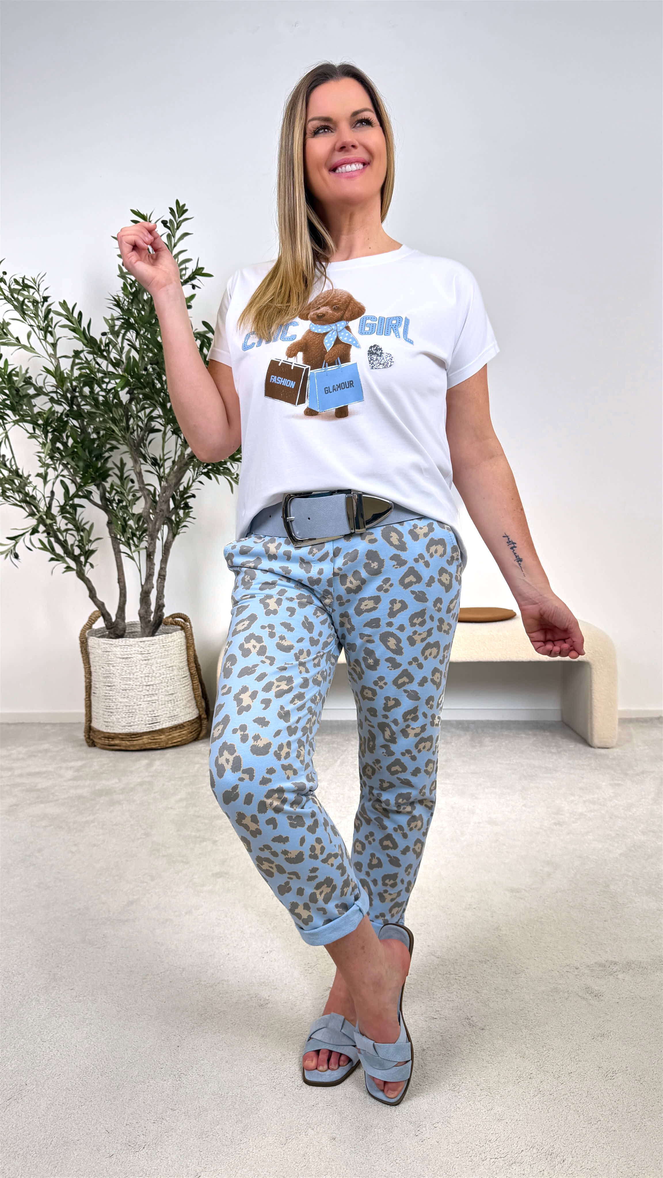 T-Shirt Chic Girl *Blau*