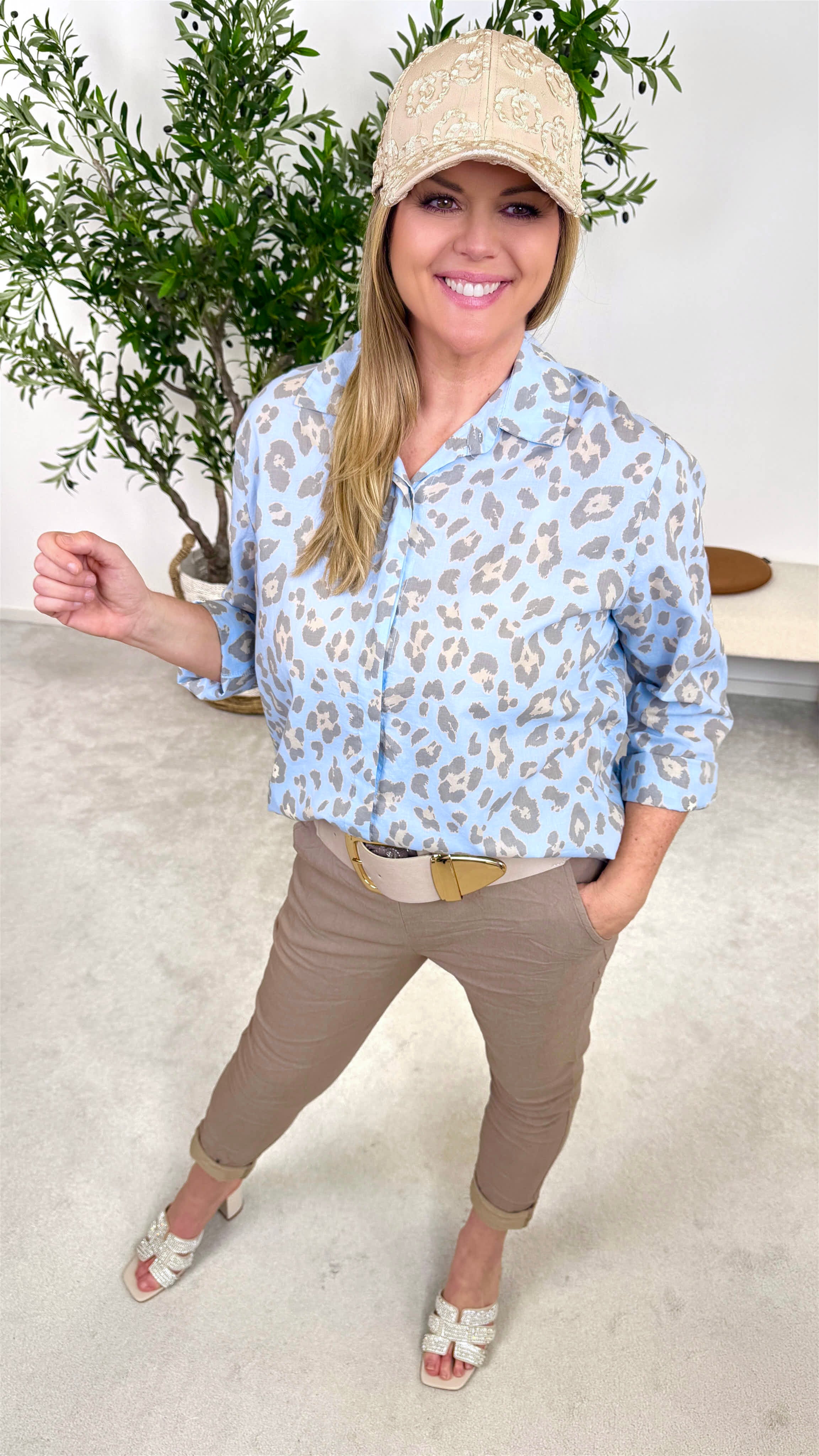 Bluse Jungle Style *Blau*