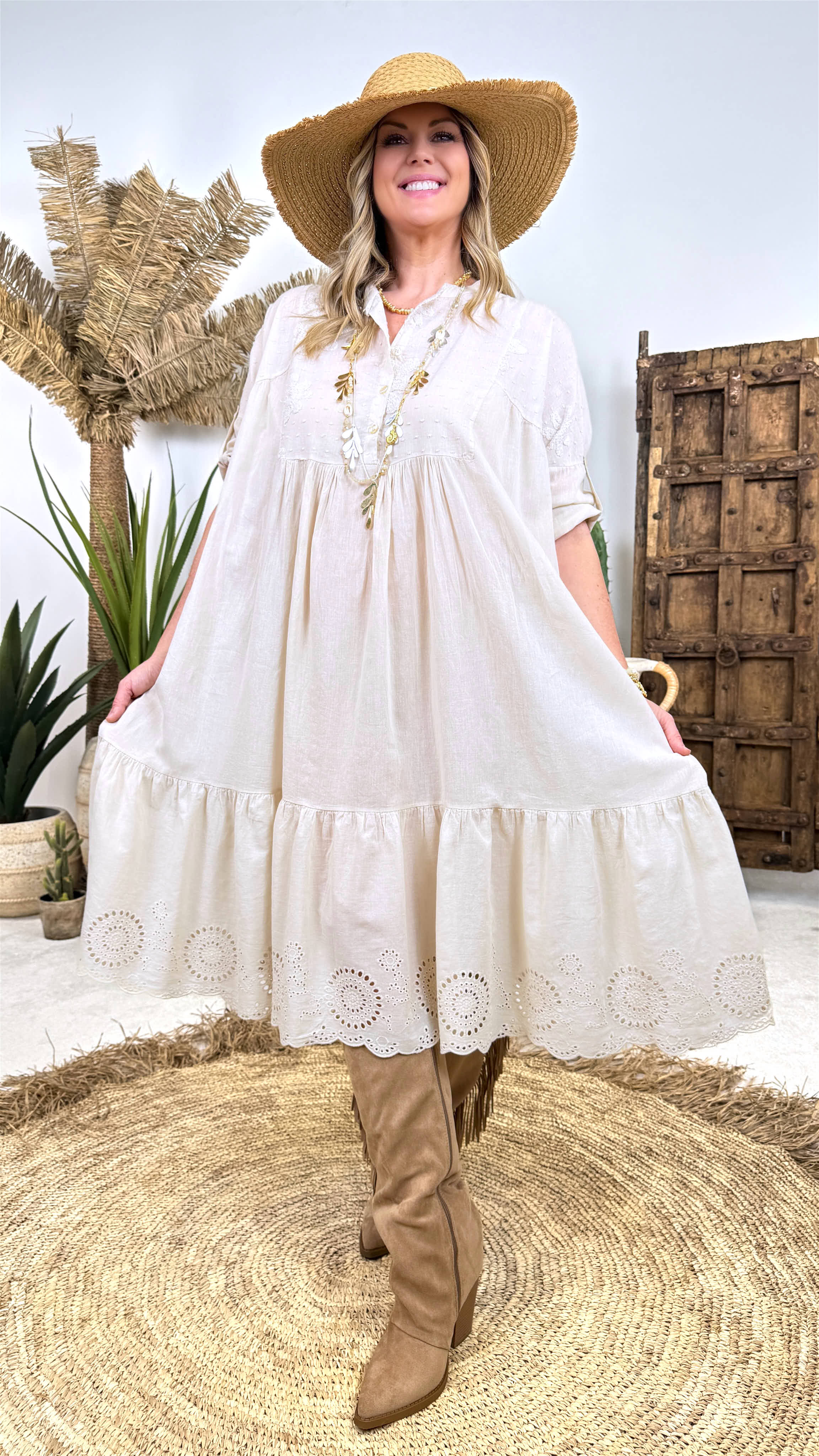 Tunika Kleid Marrakech Breeze *Beige*