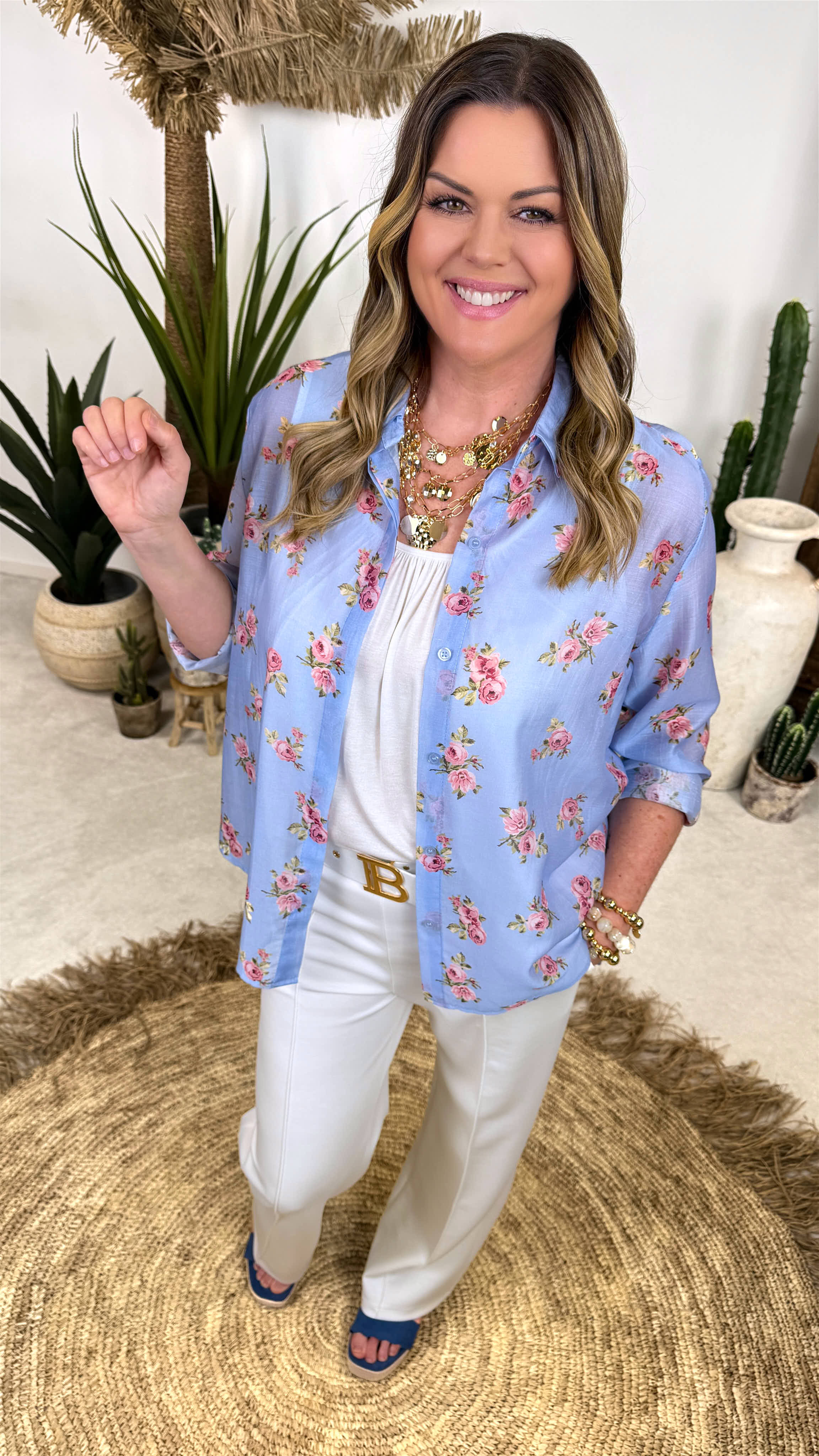 Bluse Romantic Roses