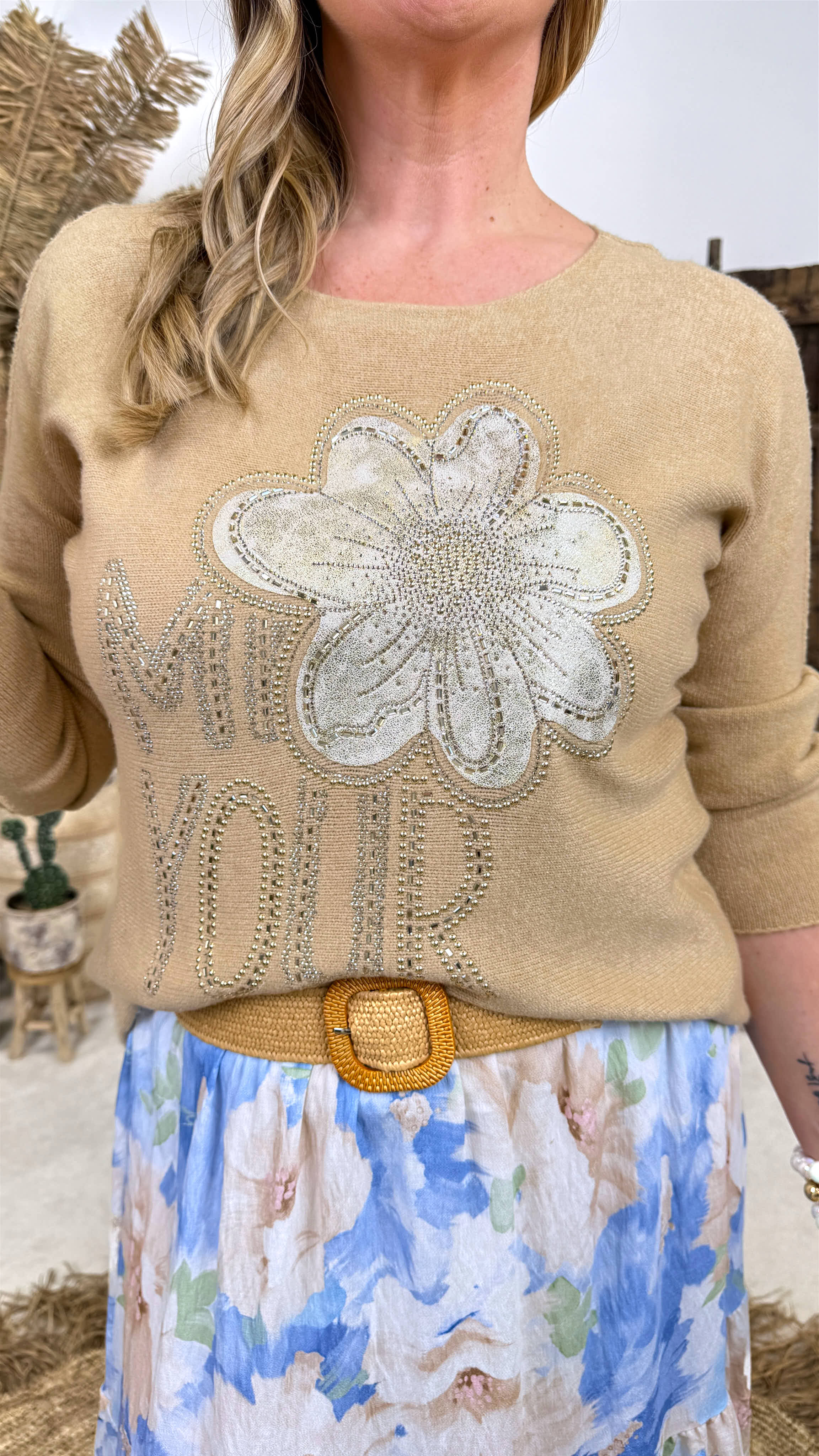Pullover Mini Blossom *Camel*