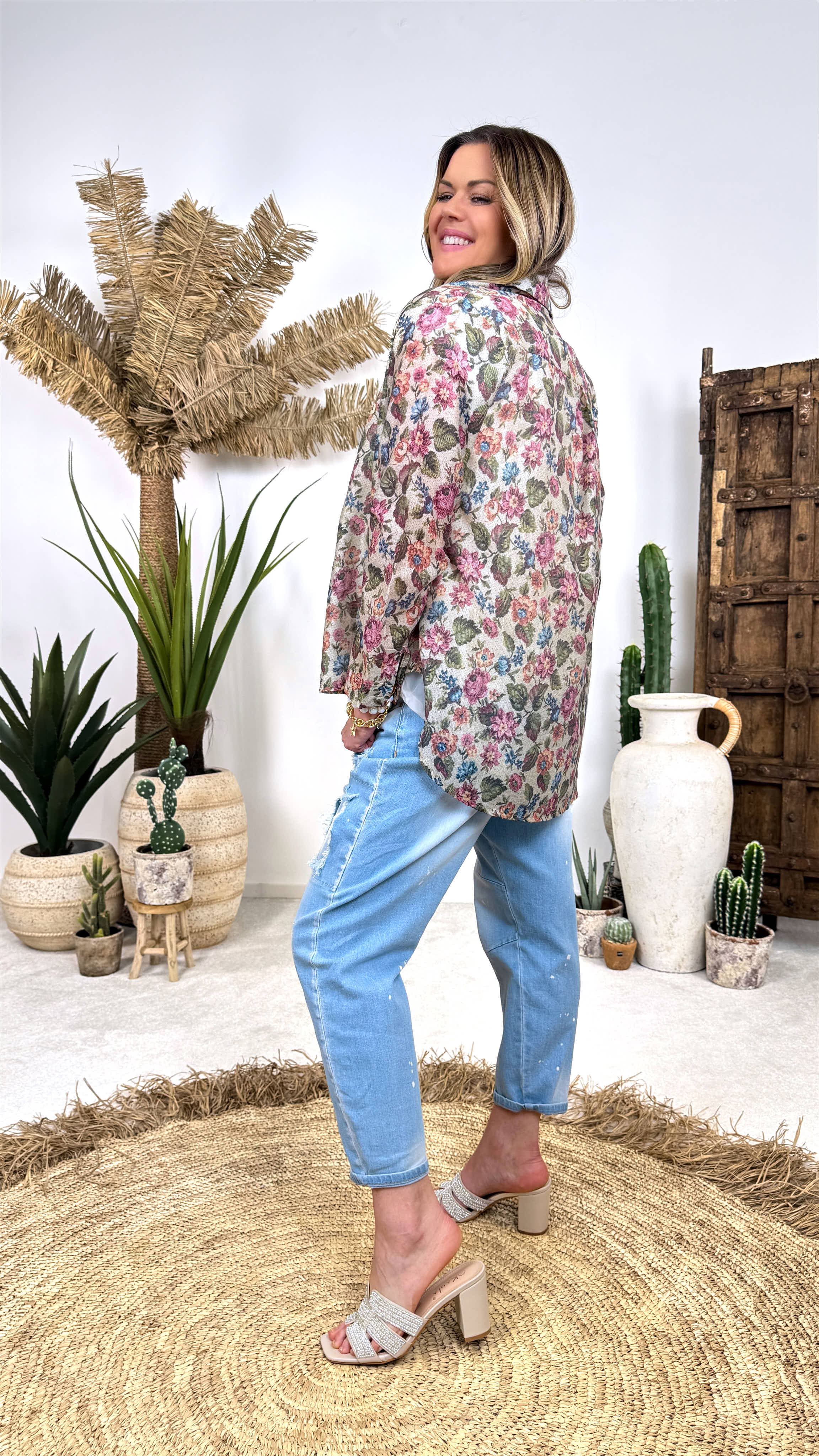 Bluse Floral Poetry