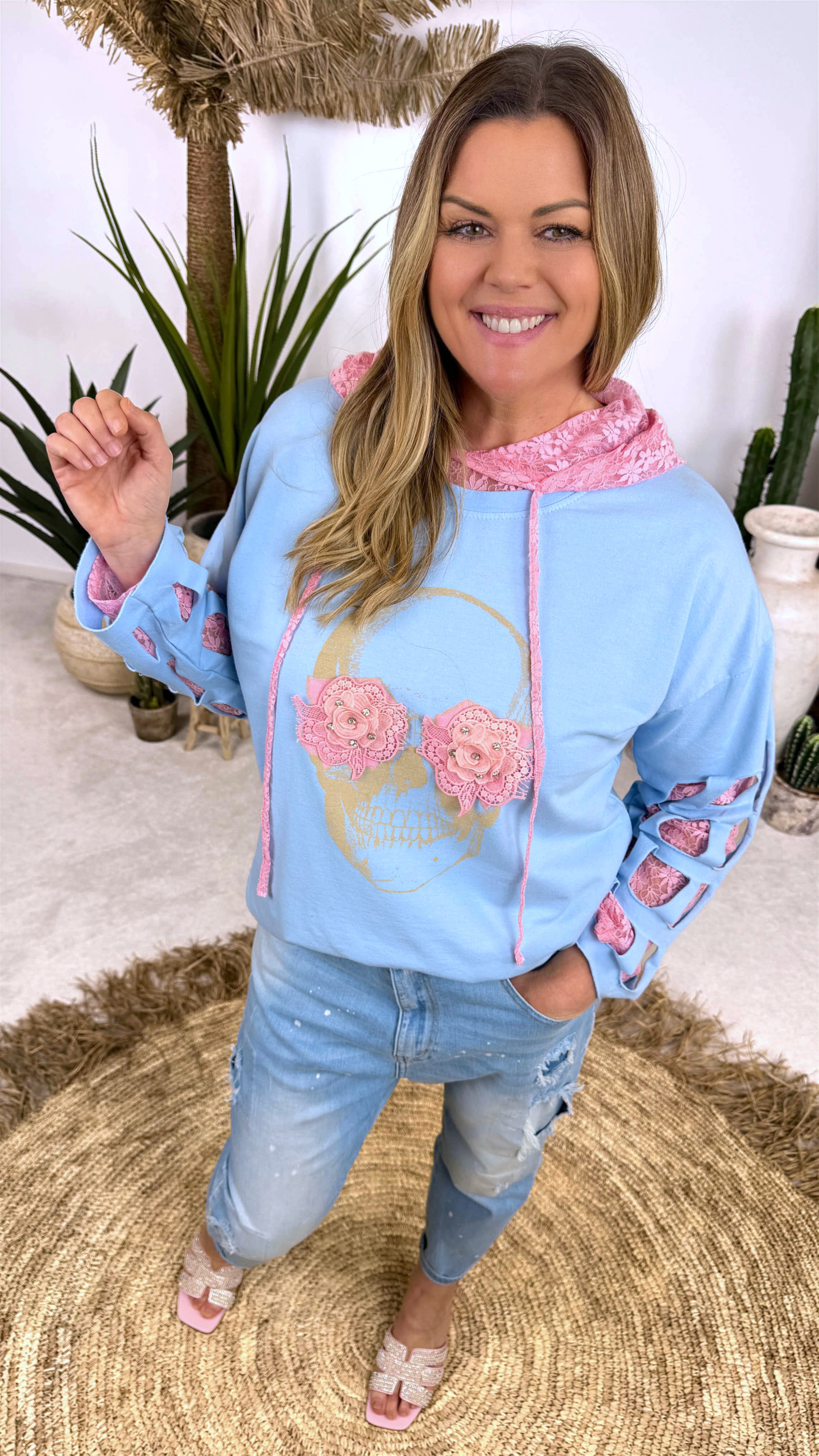 Sweatshirt Sunshine Rebel *Blau*