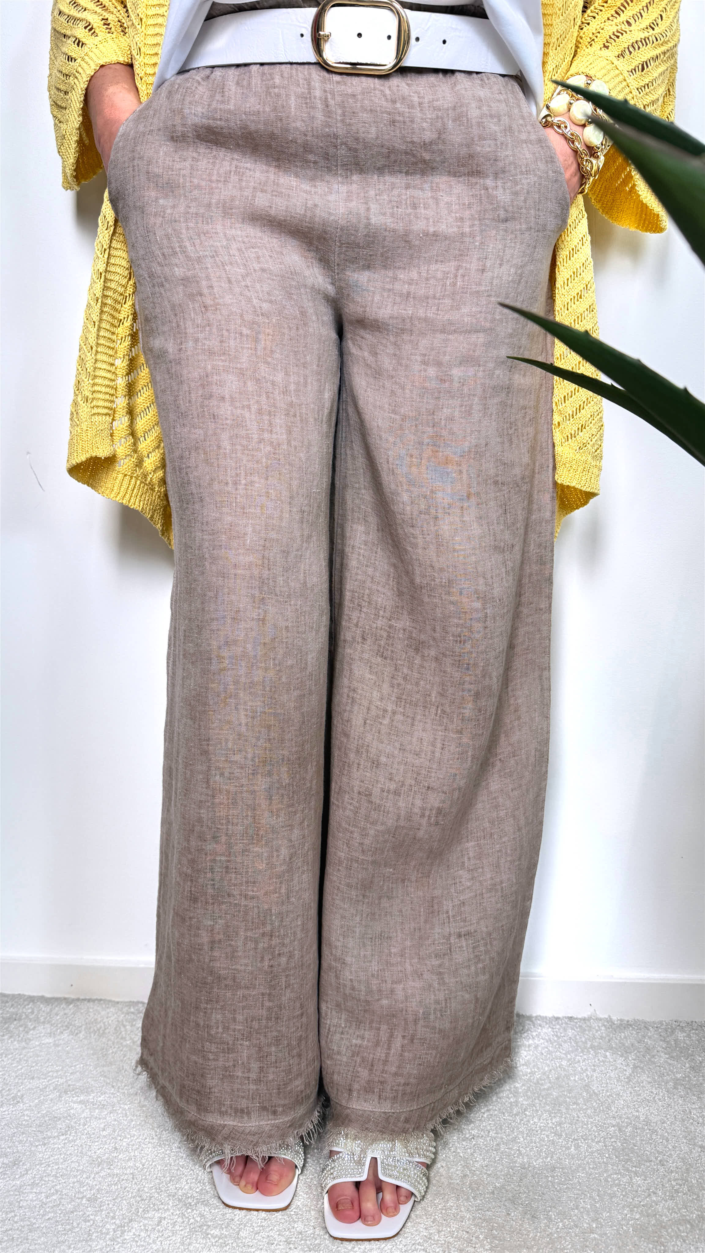 Leinenhose Ibiza Sand *Taupe*