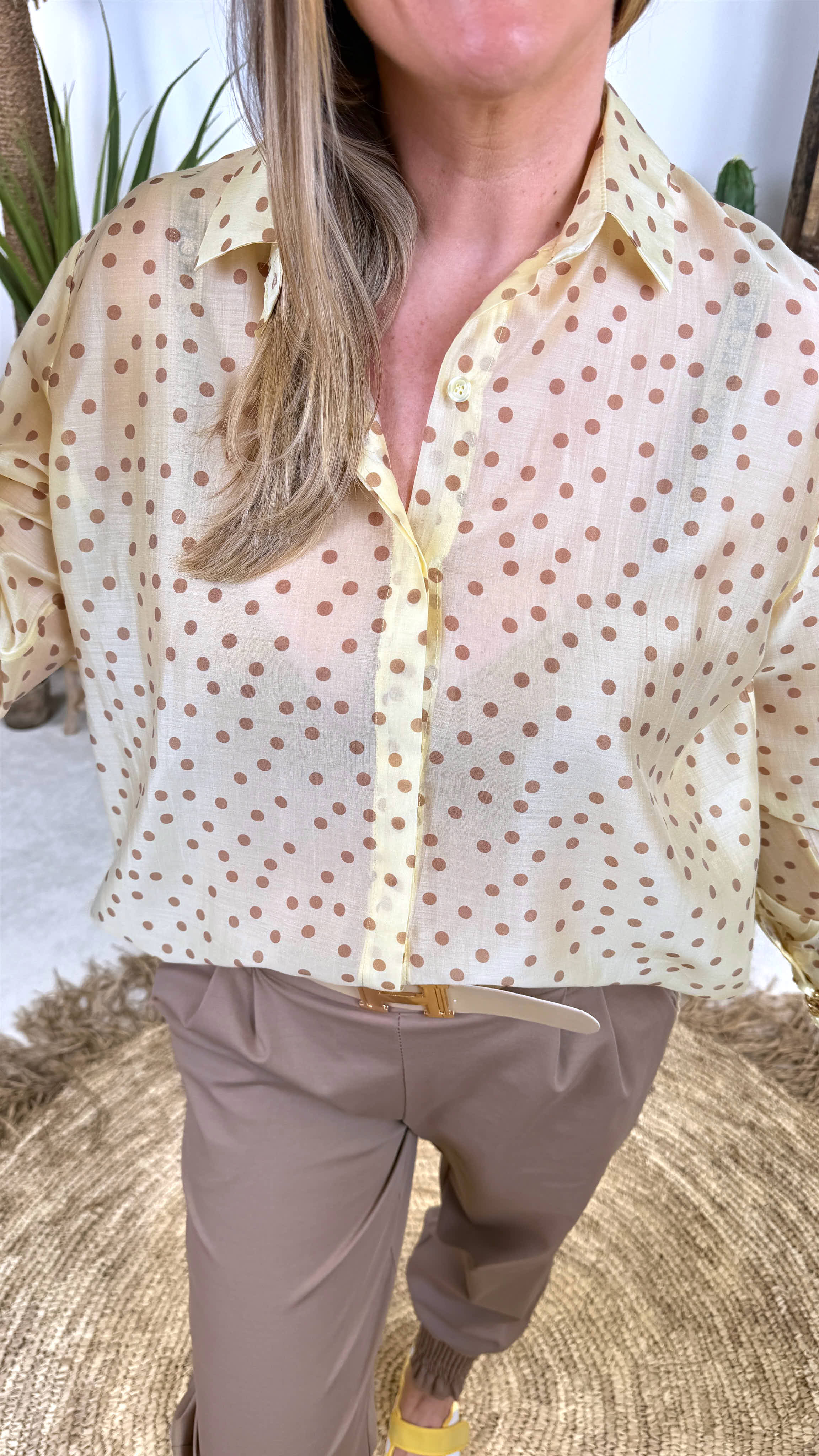 Bluse French Charm *Gelb*