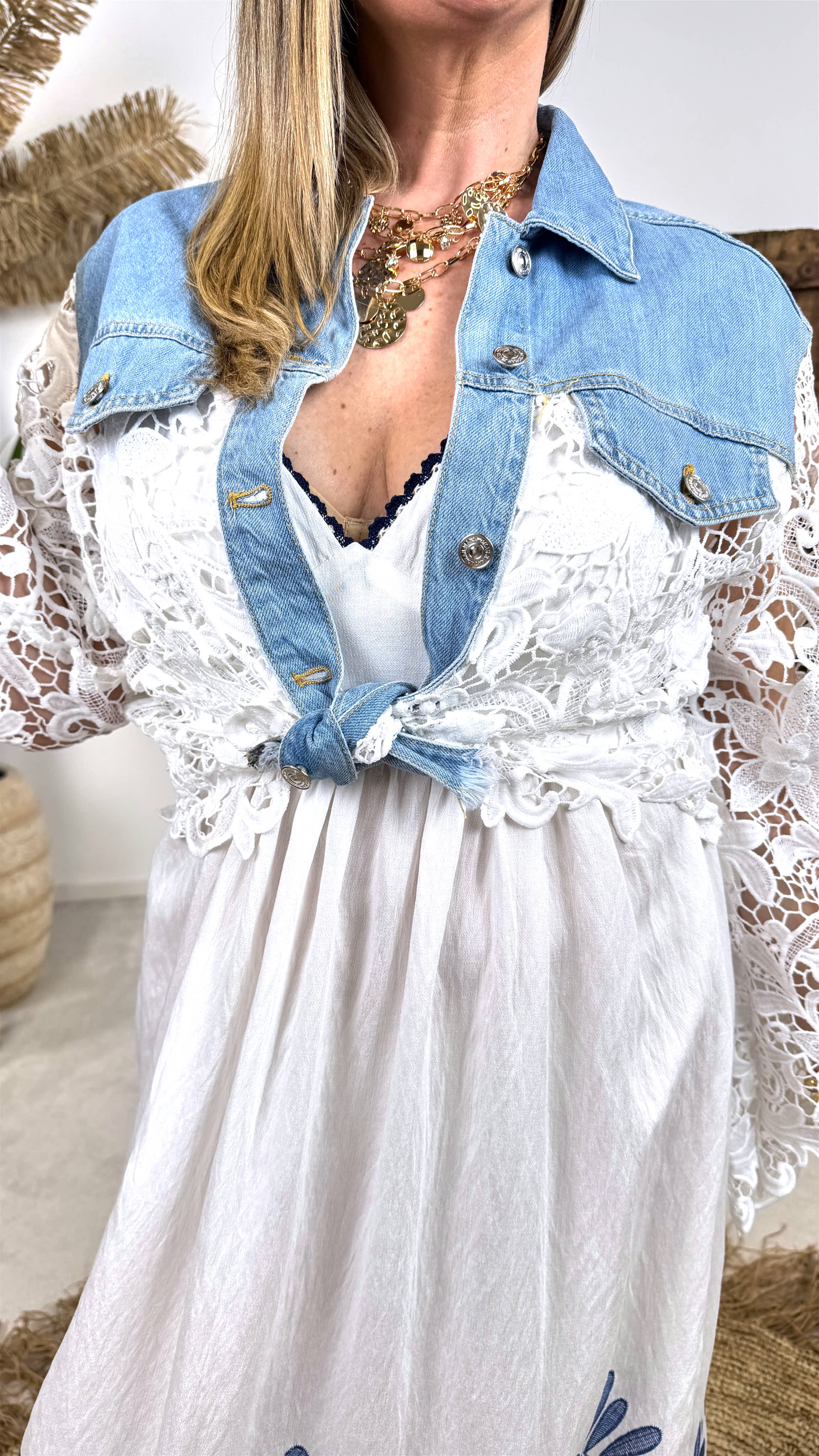 Spitzen-Jacke Florence Power Denim