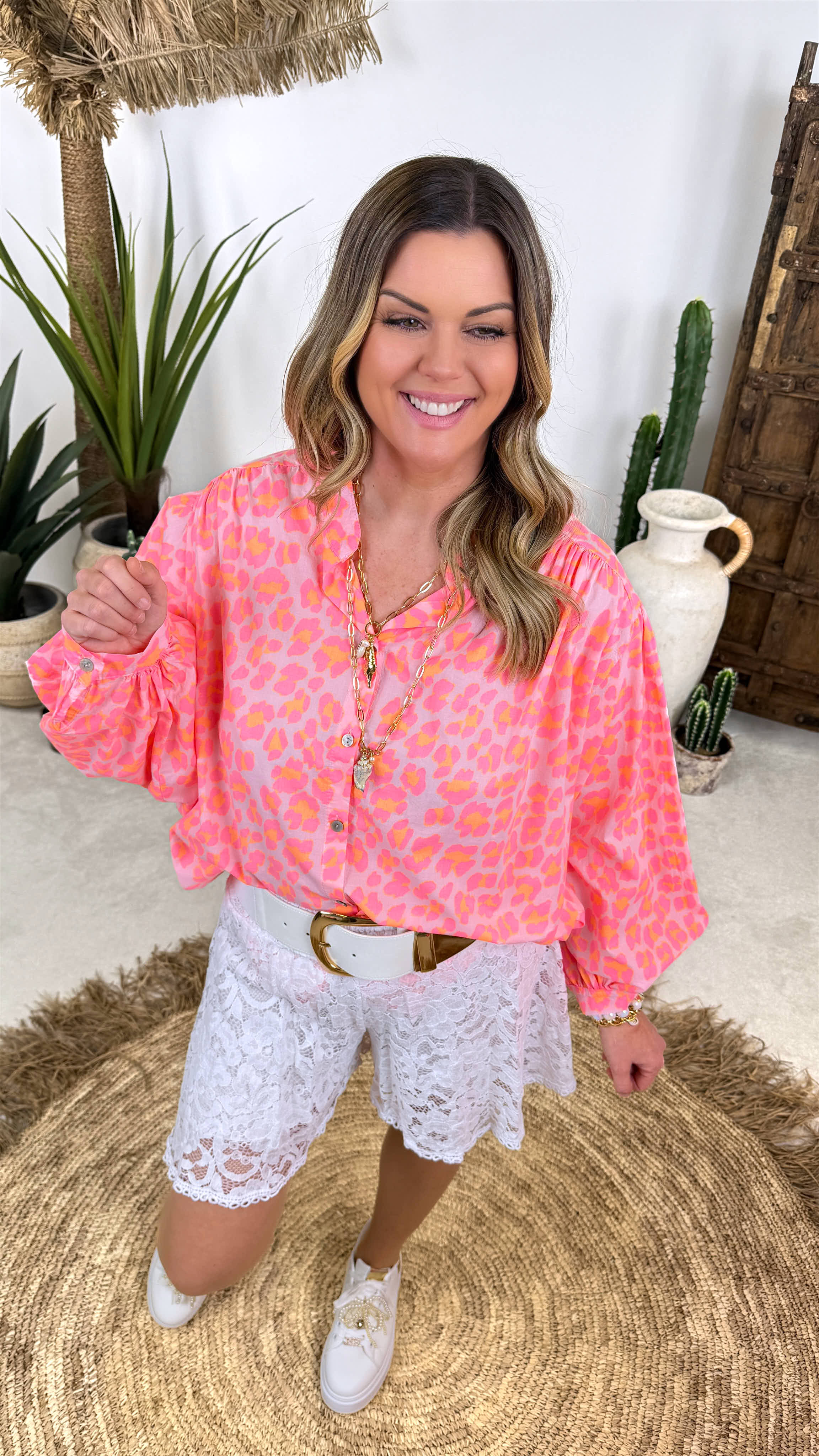 Bluse Candy Safari *Pink/Apricot*