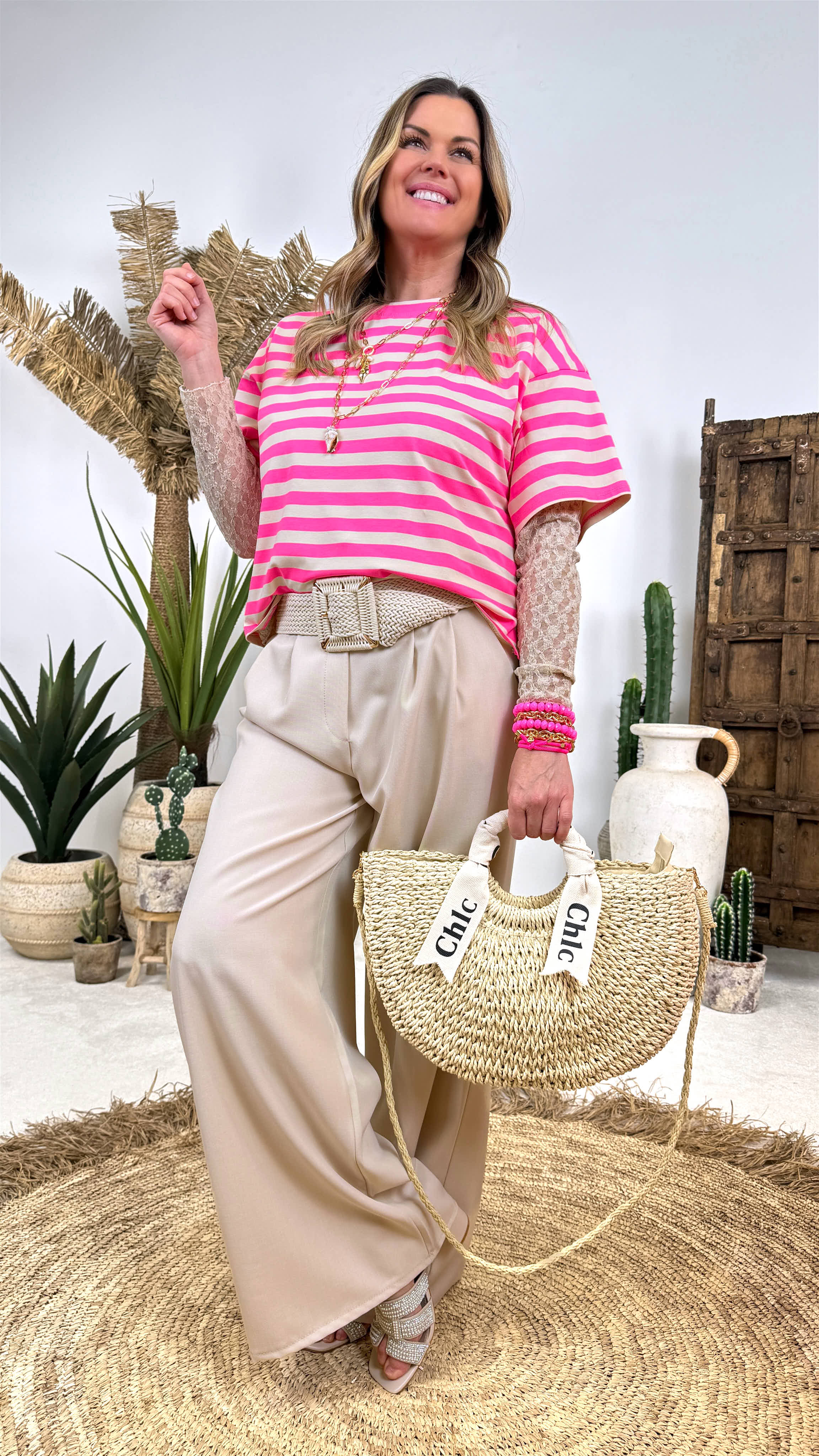Weite Hose Flowing Muse *Beige*