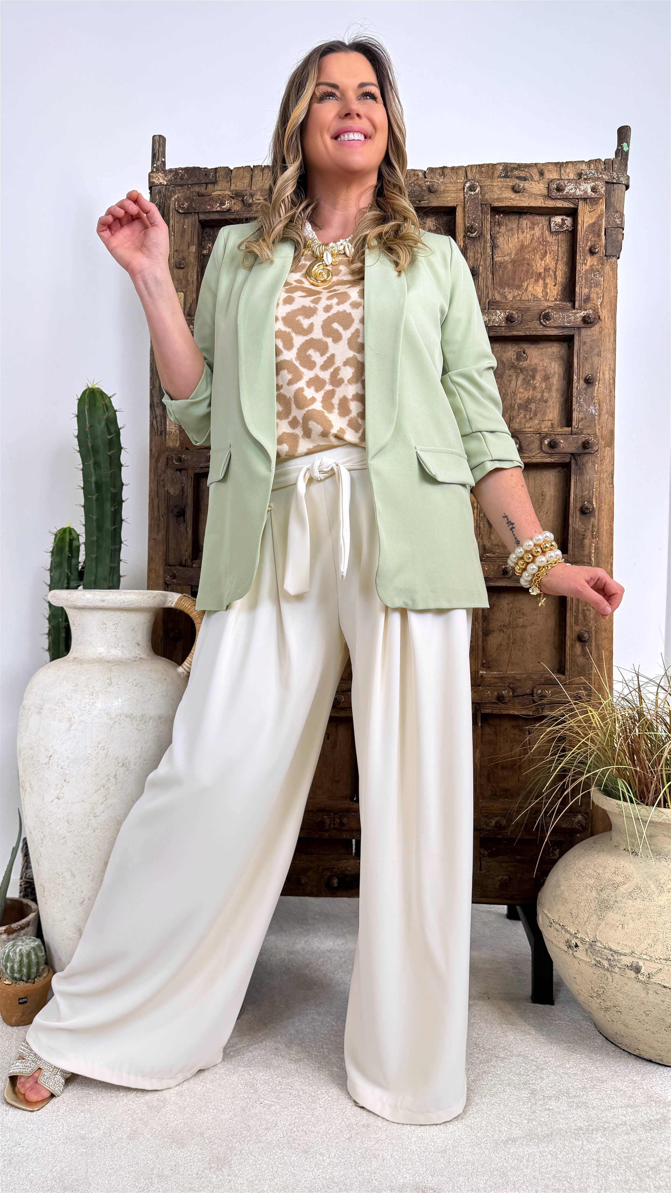 Weite Hose Milano Elegance *Creme*