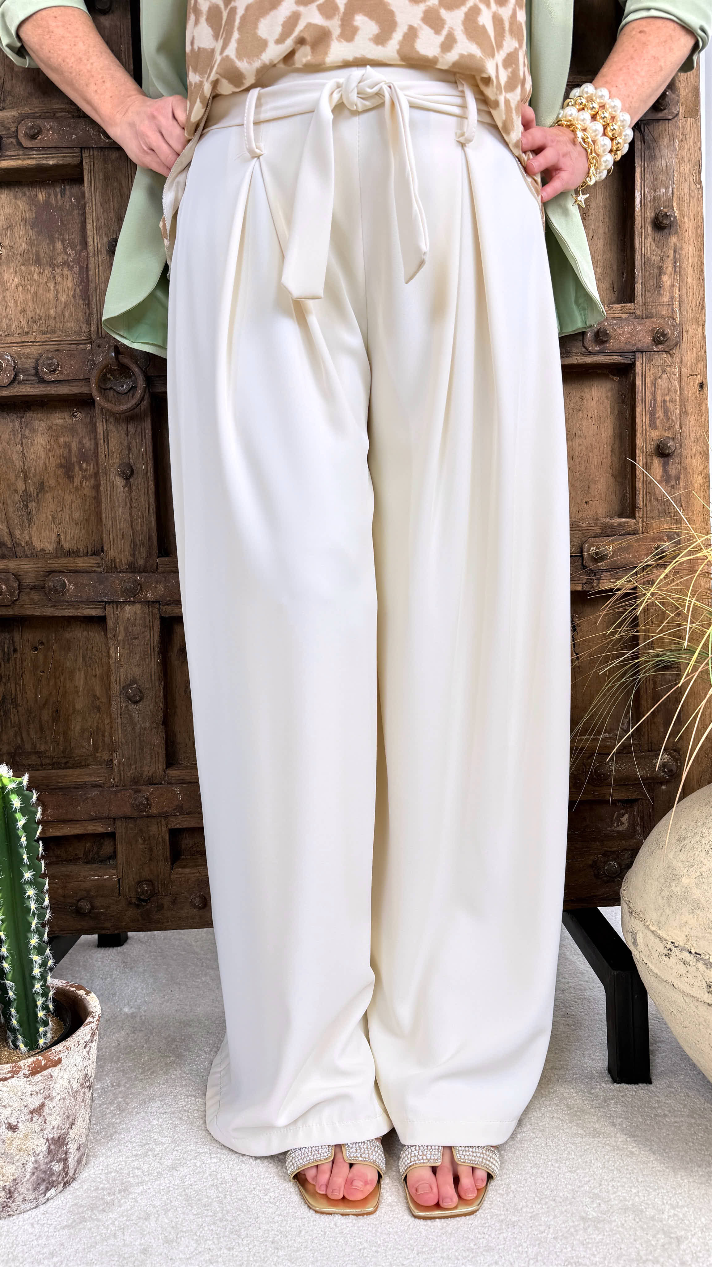 Weite Hose Milano Elegance *Creme*