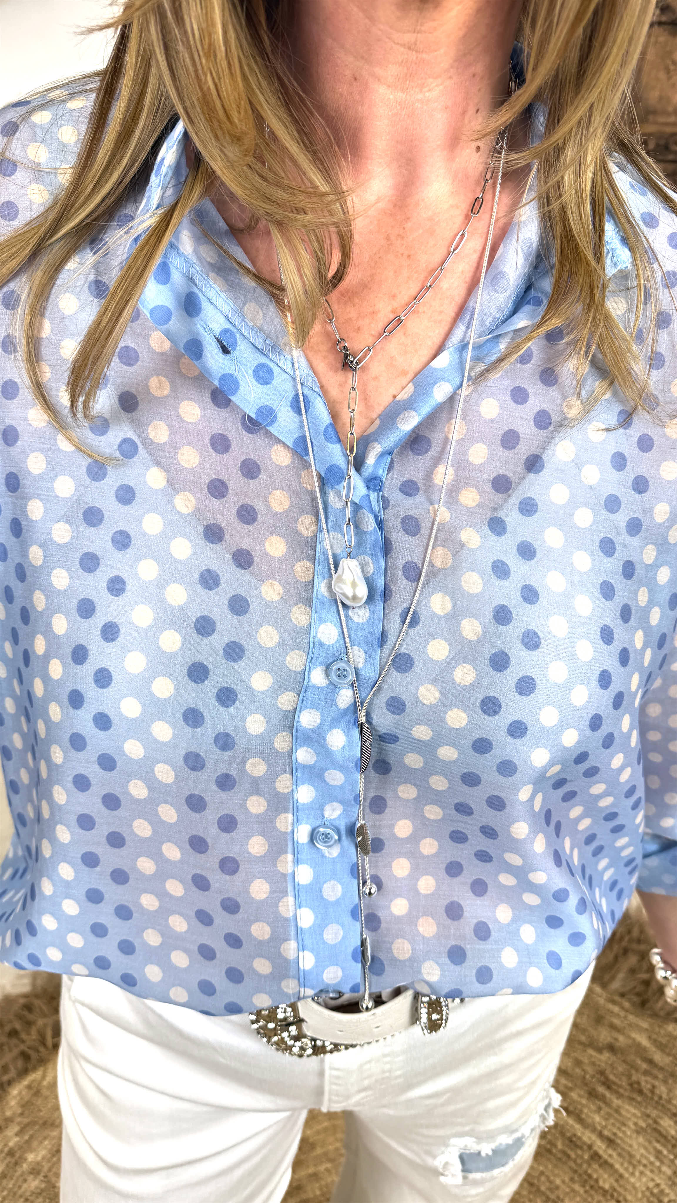 Bluse Lovely Motion *Blau*