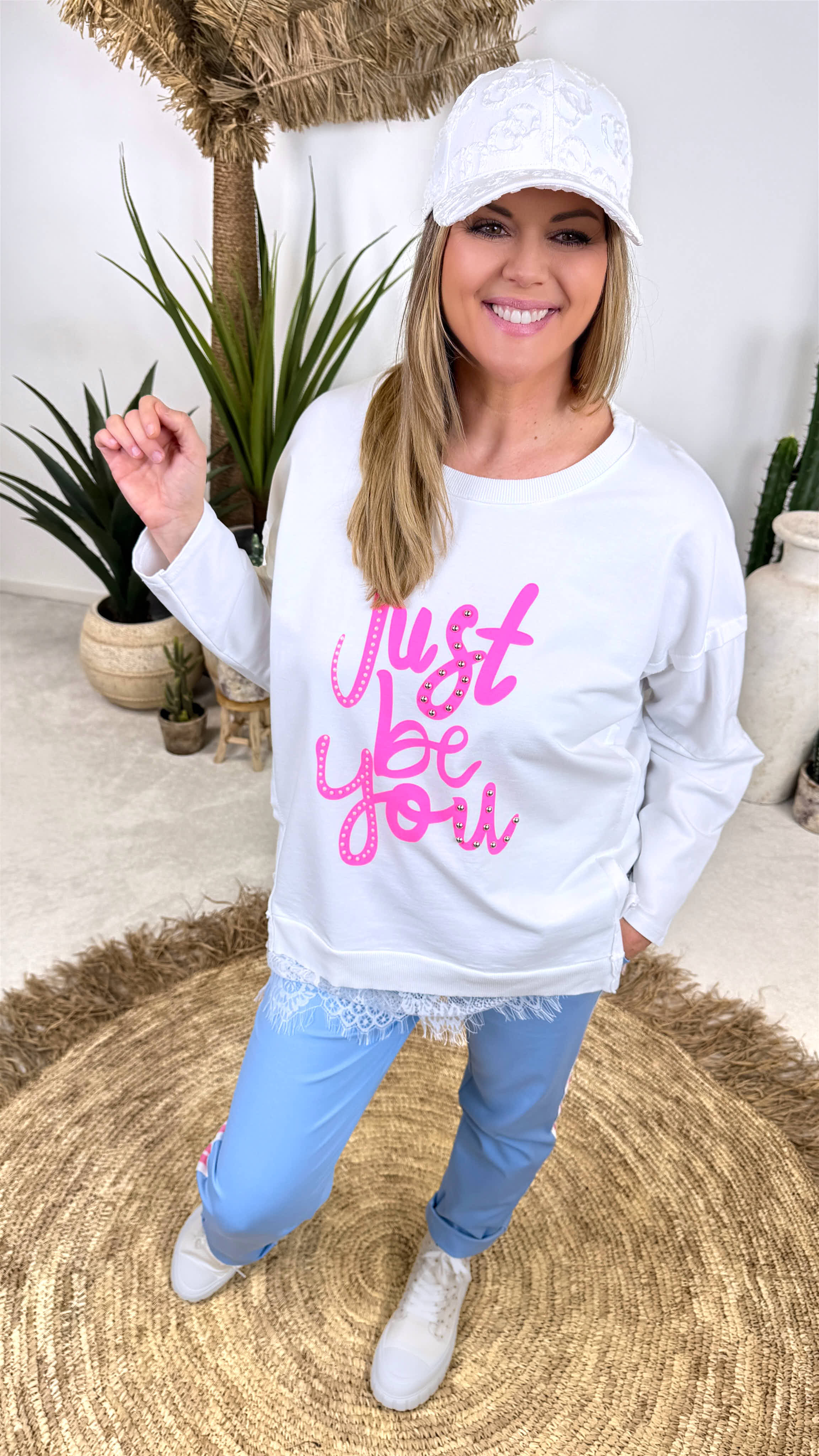 Pullover Just Be You *Weiß*