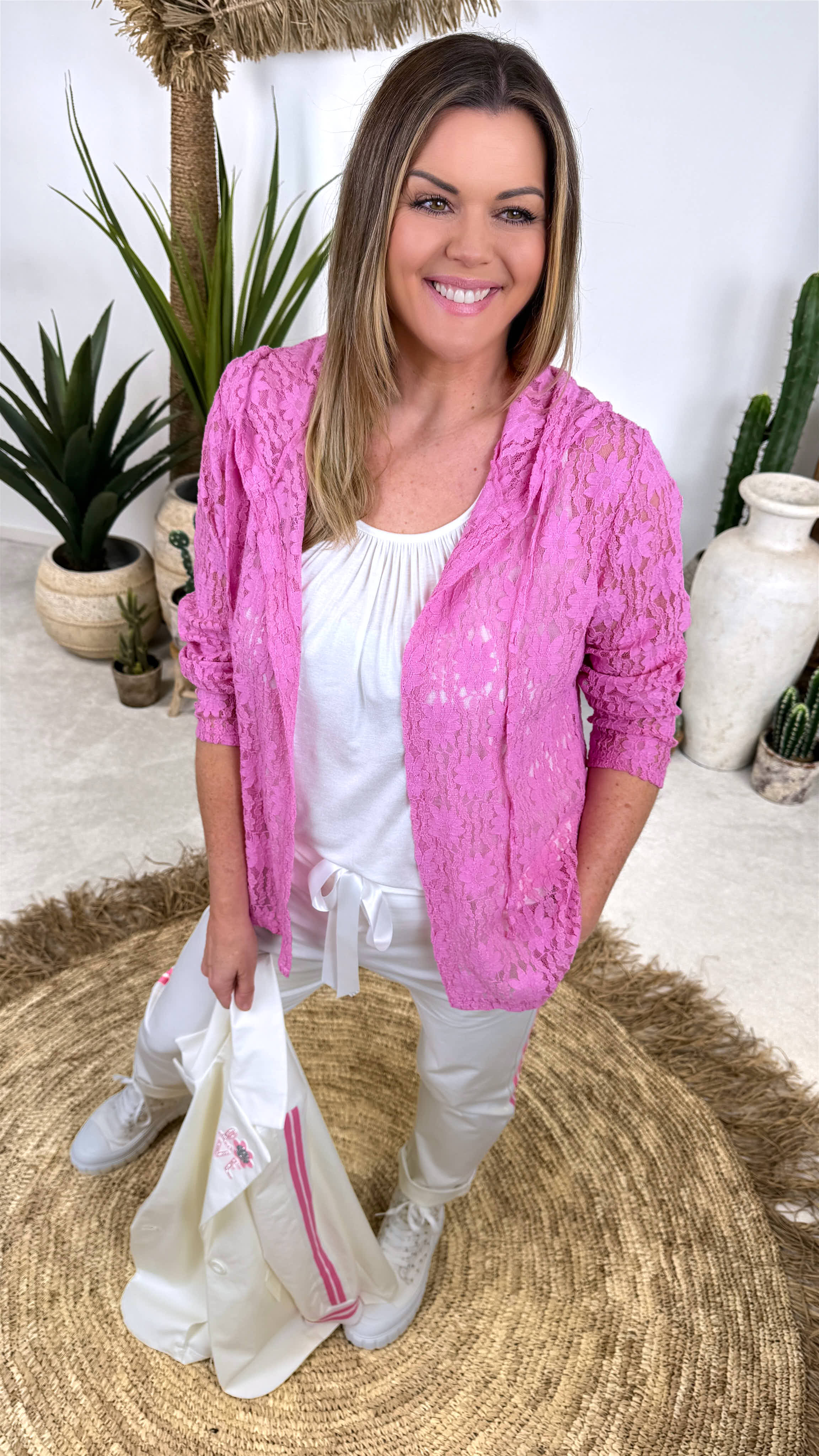 Spitzen-Cardigan Mystic Lace *Pink*