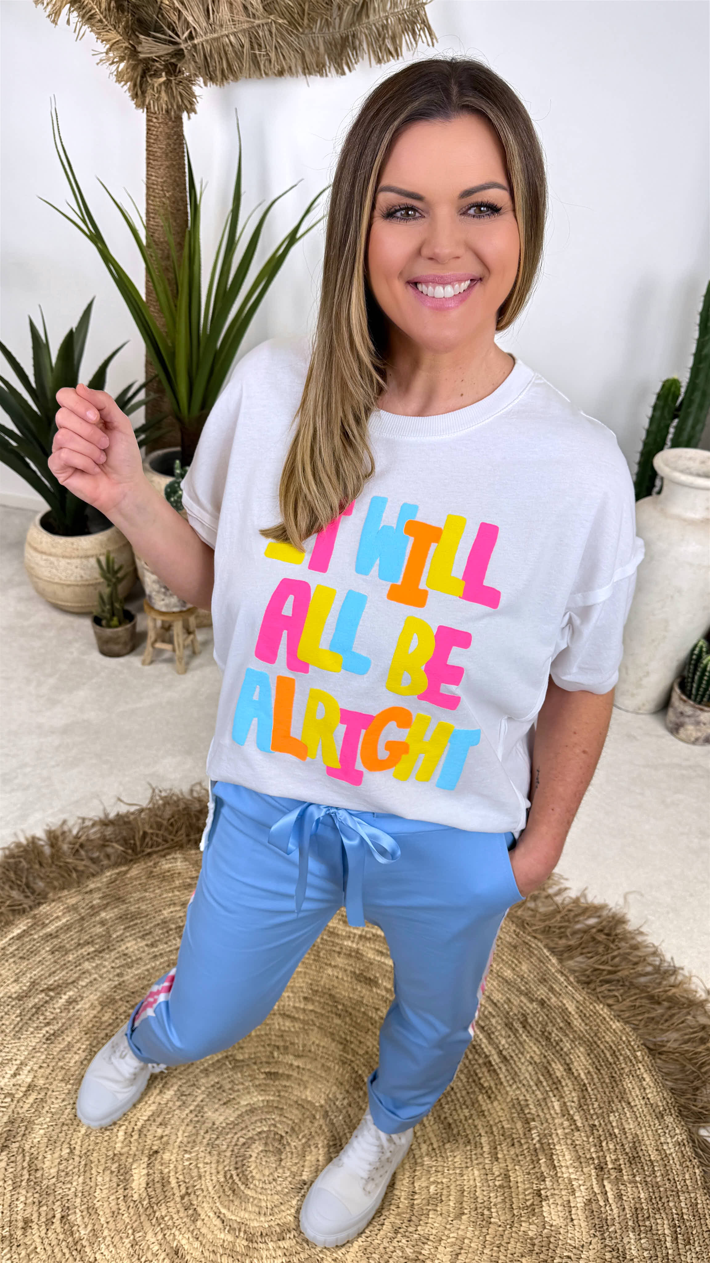 T-Shirt Alright *Weiß*