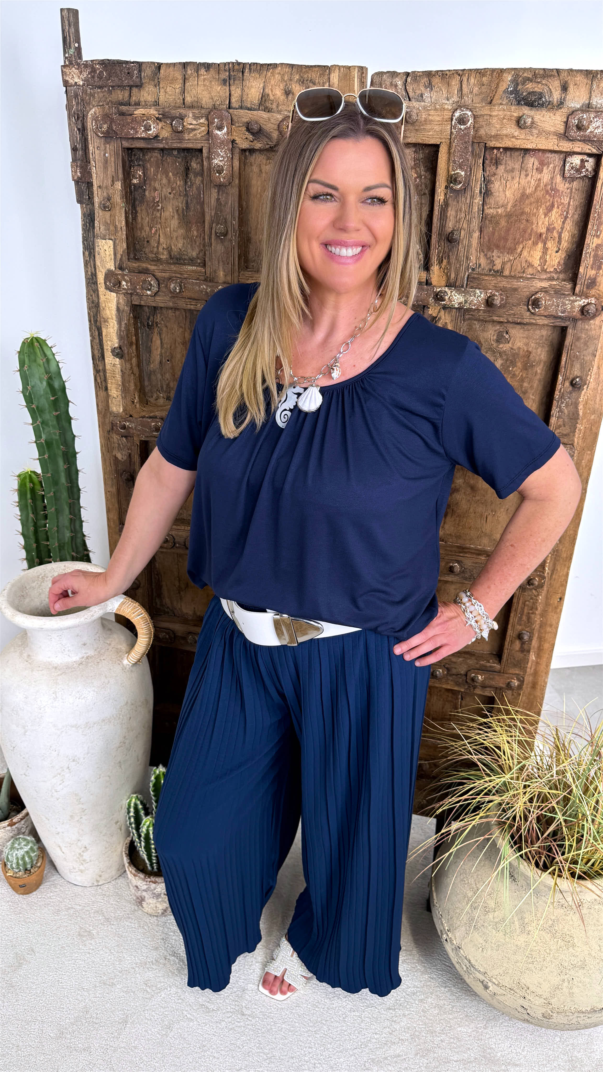 T-Shirt Happy Flow *Dunkelblau*