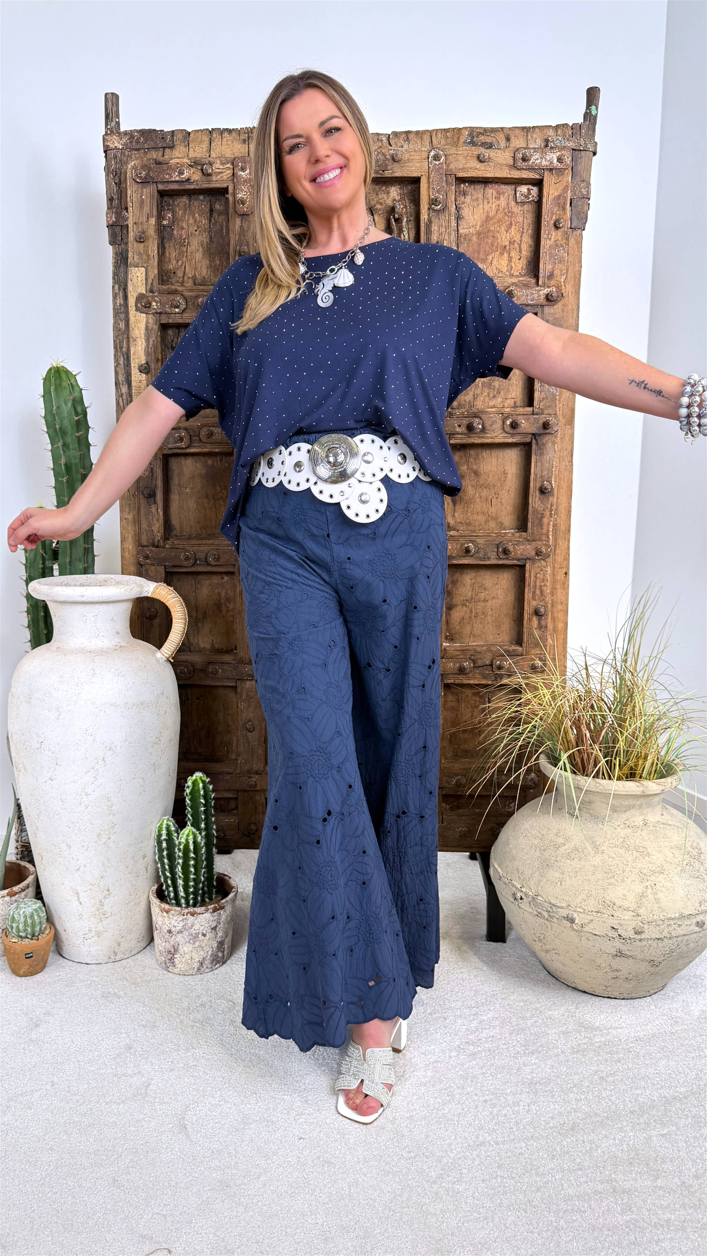 Weite Hose Indigo Blossom *Dunkelblau*