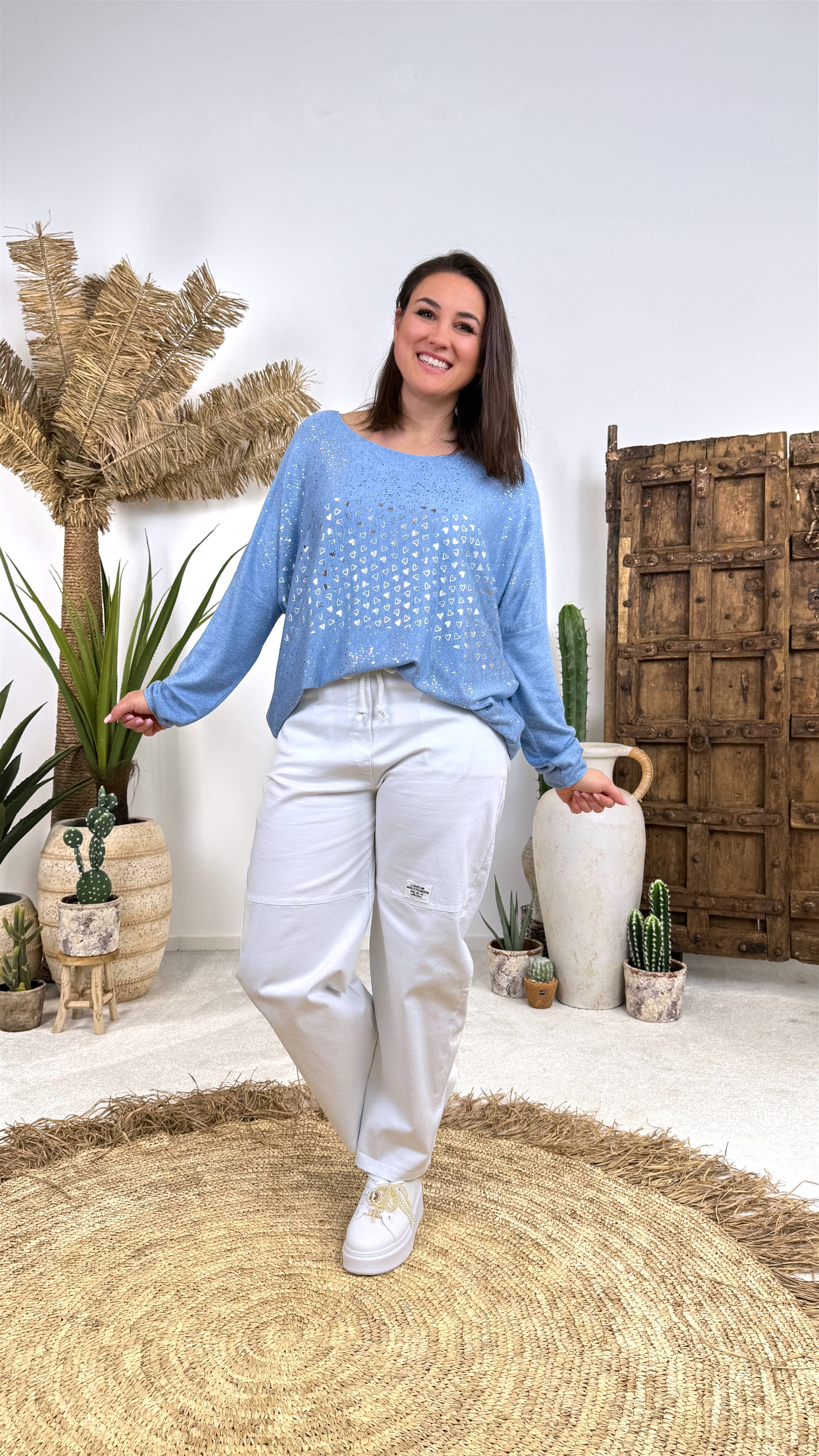 Langarmshirt Heartstorm *Blau*