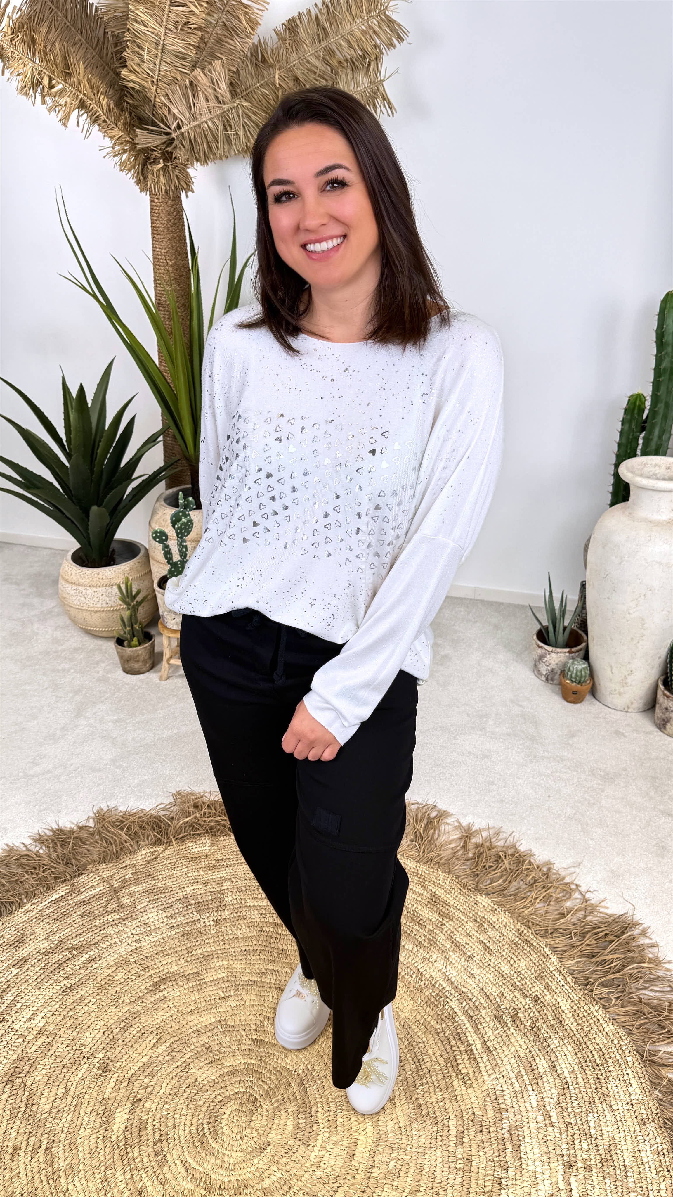 Langarmshirt Heartstorm *Weiß*