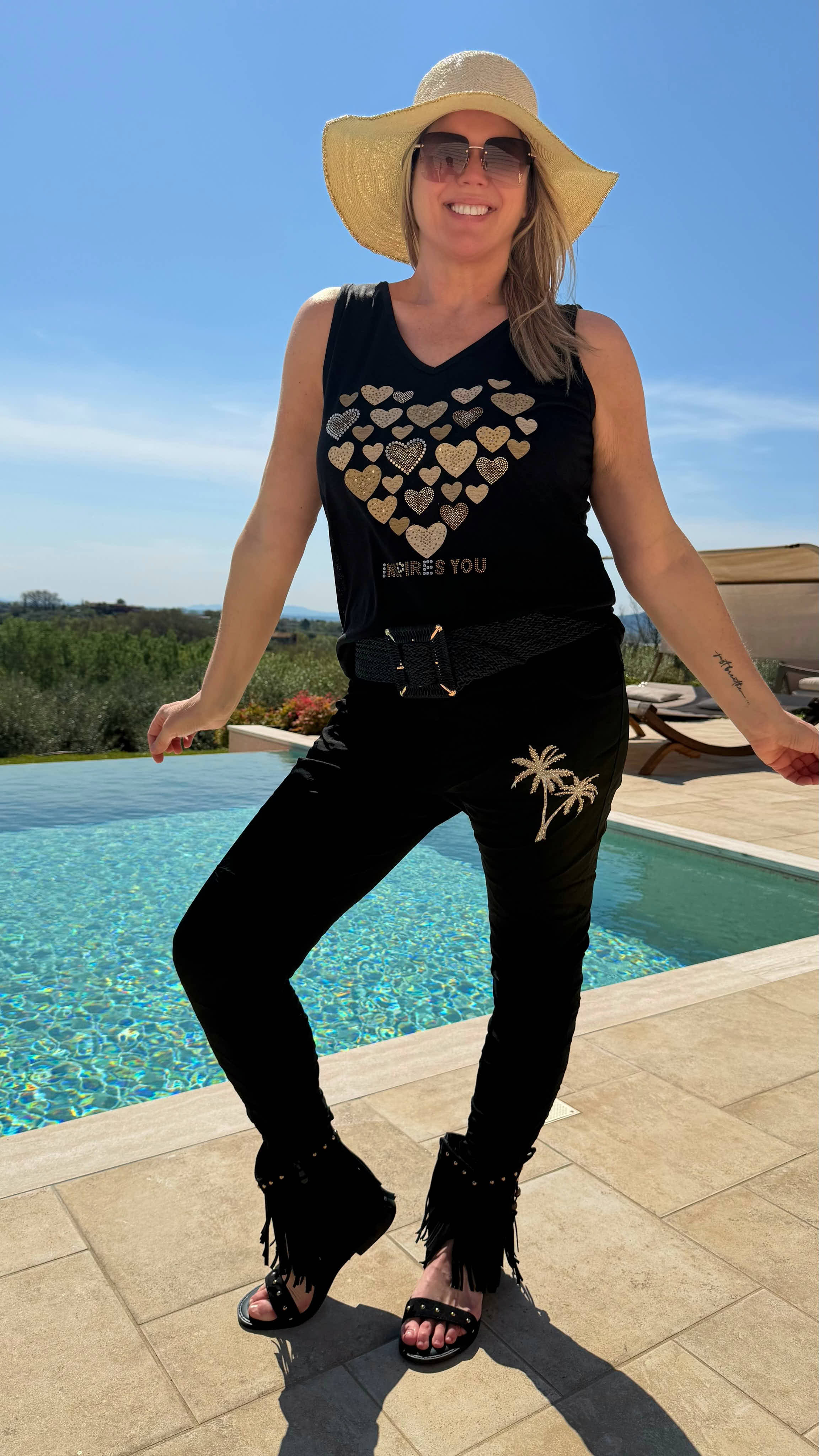 Top Heart Glow *Schwarz*