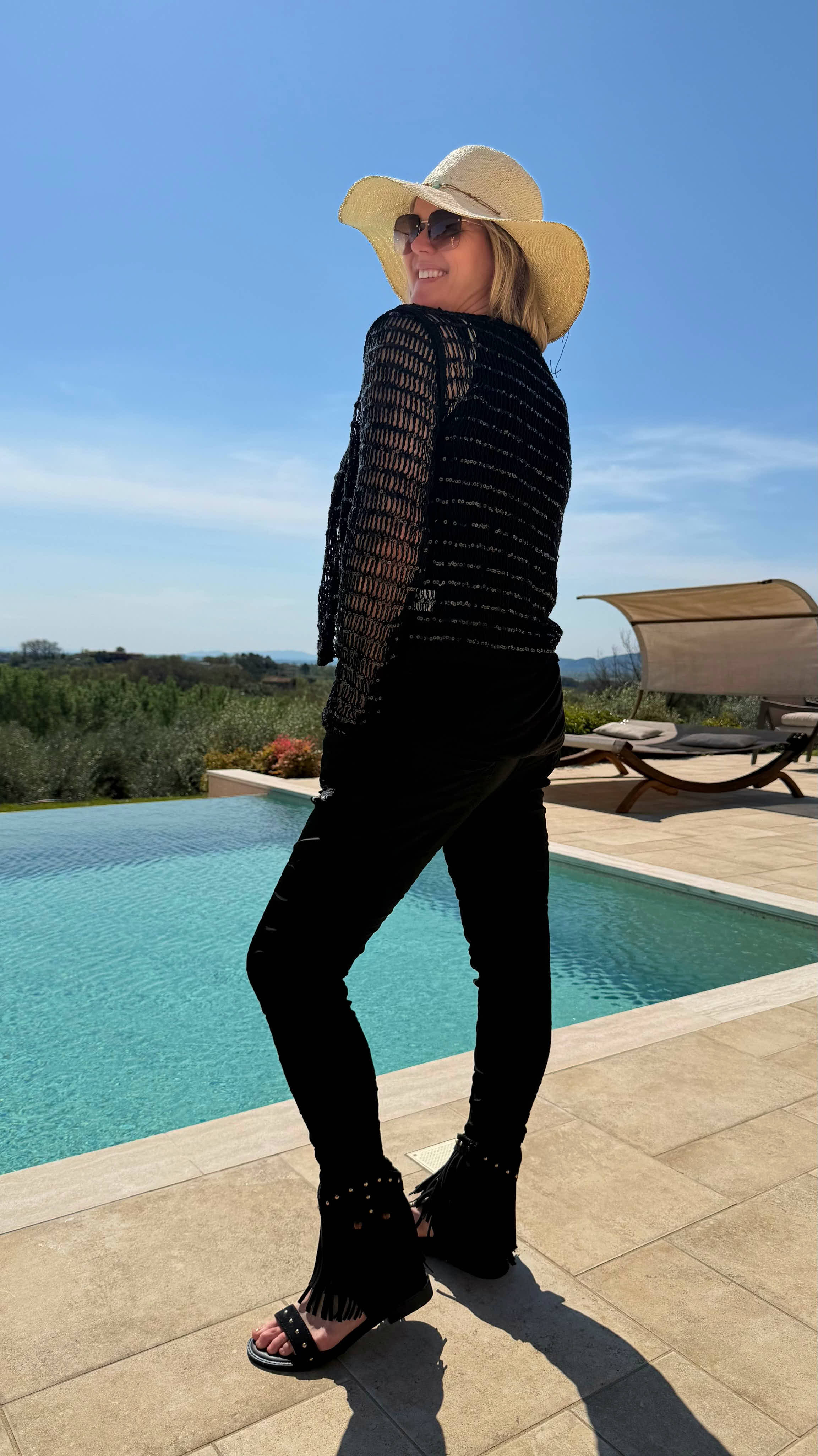 Häkel Cardigan Summer Glam *Schwarz*