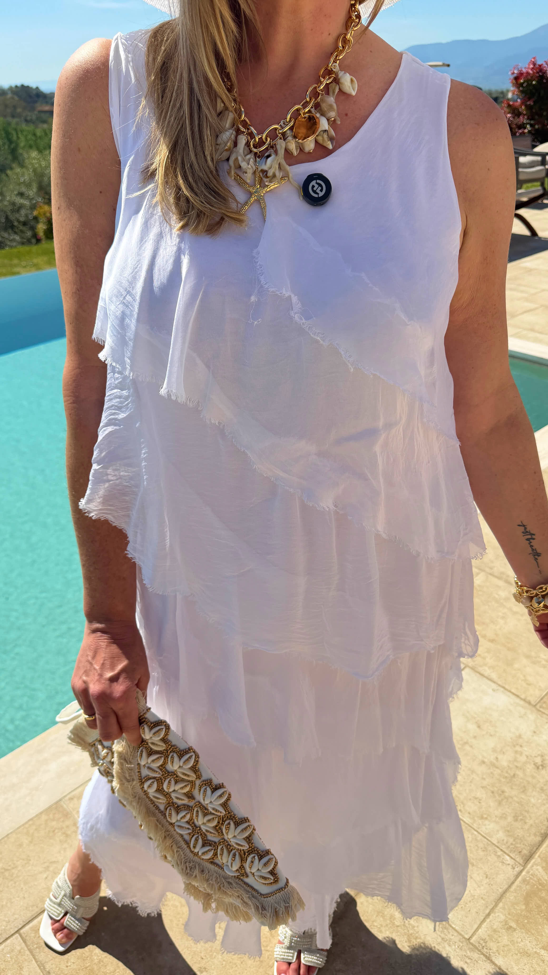 Kleid Santorini Waves *Weiß*