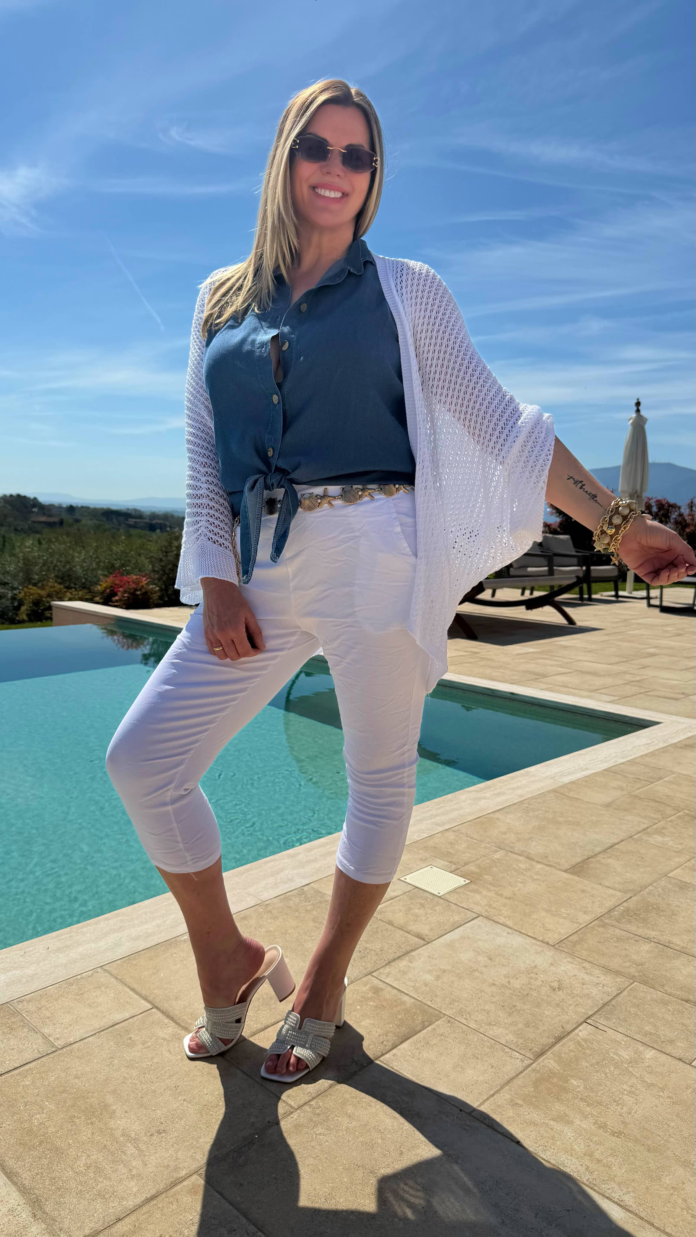 Cardigan Milano Mesh *Weiß*