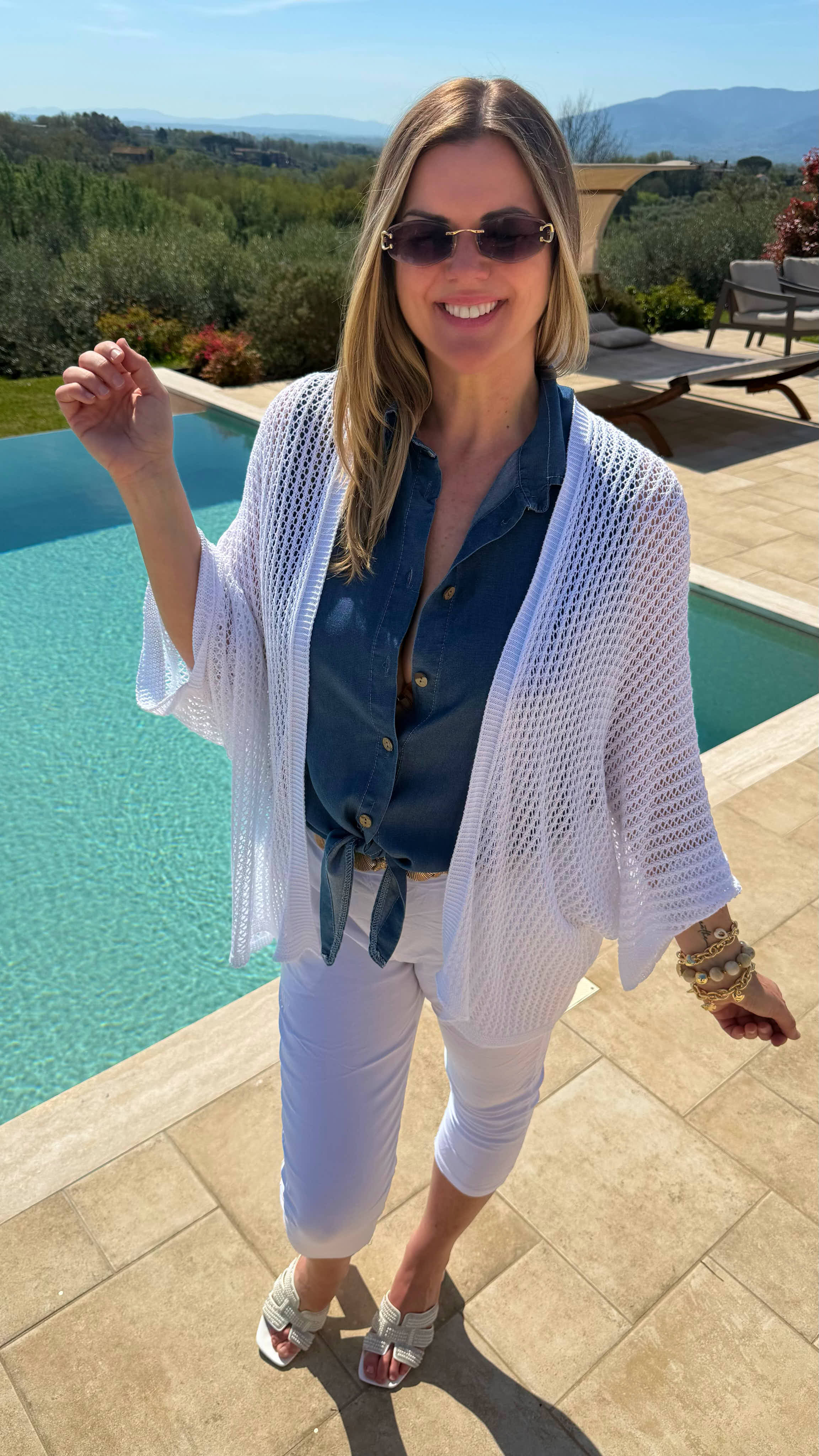 Cardigan Milano Mesh *Weiß*
