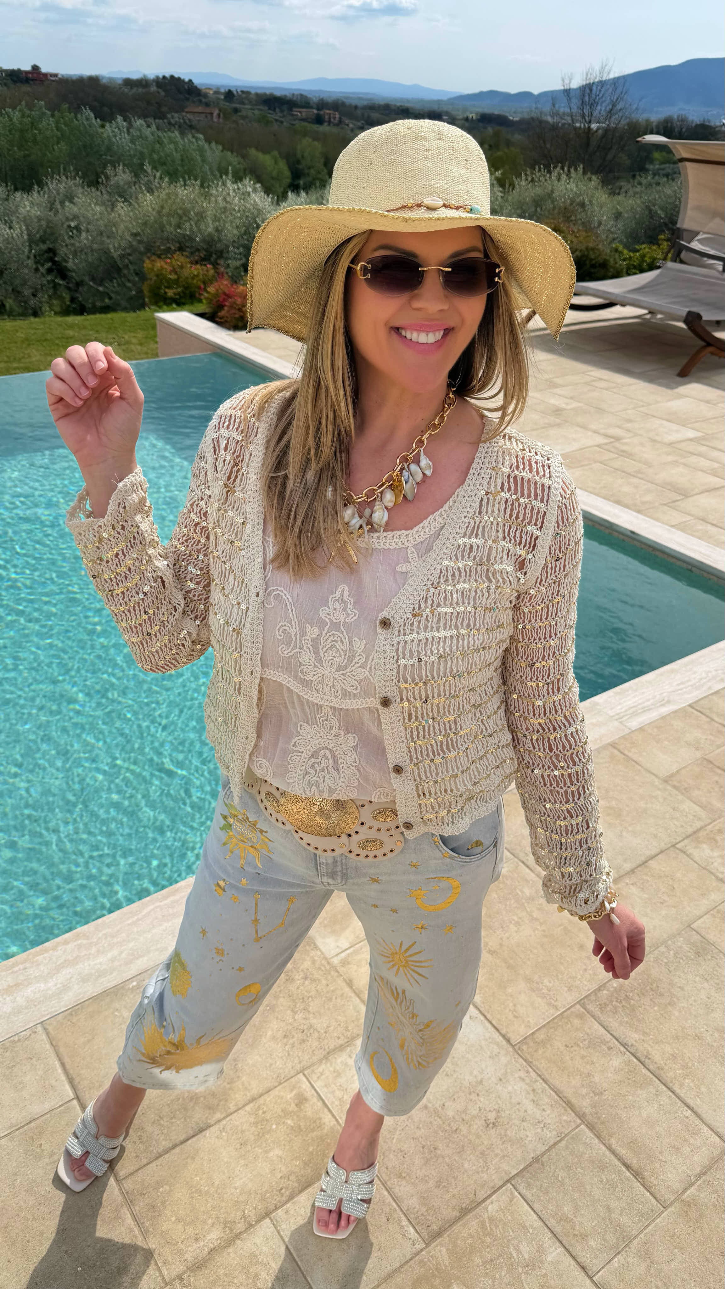 Häkel Cardigan Summer Glam *Beige*