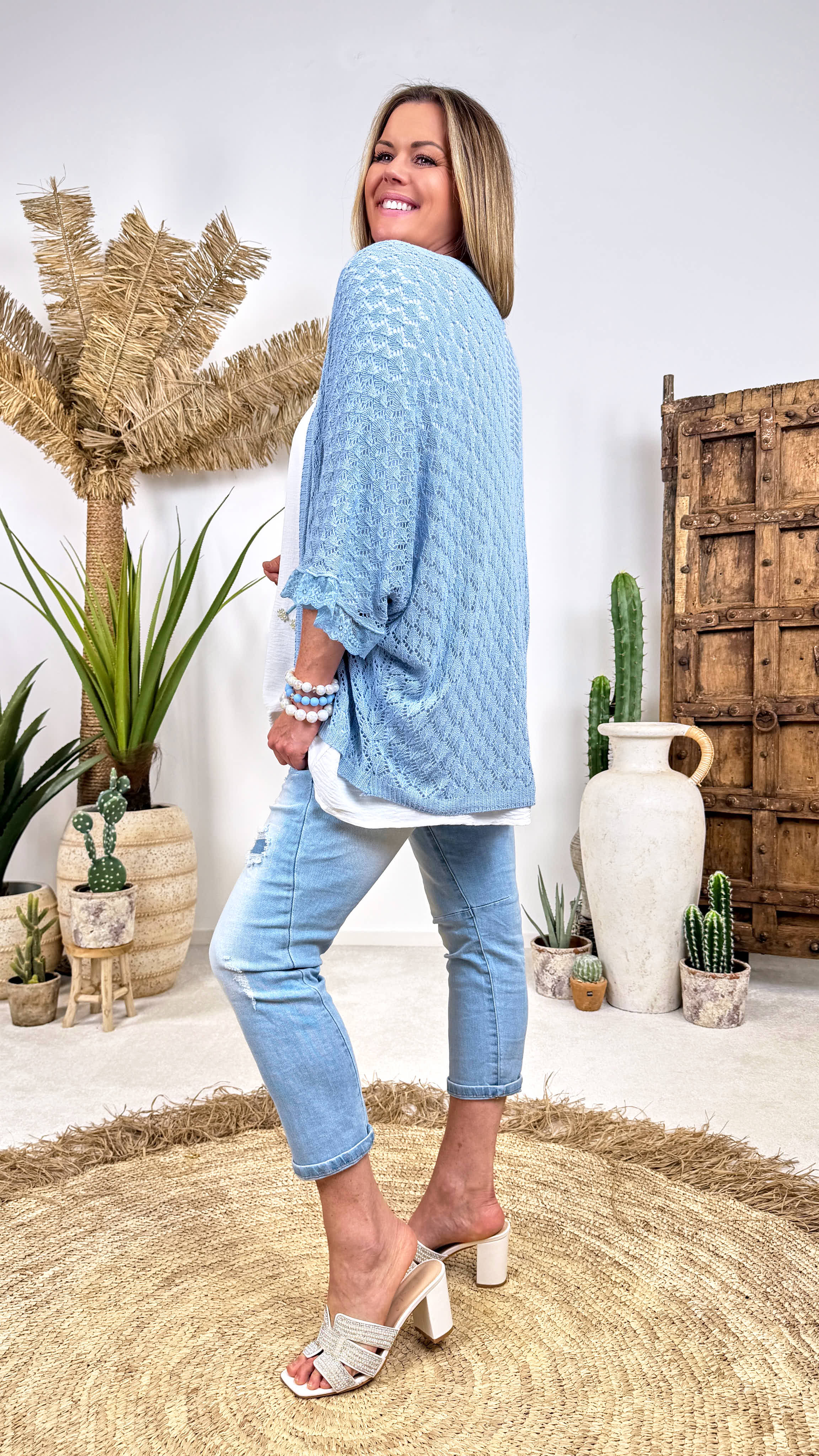 Cardigan Candy Lace *Blau*