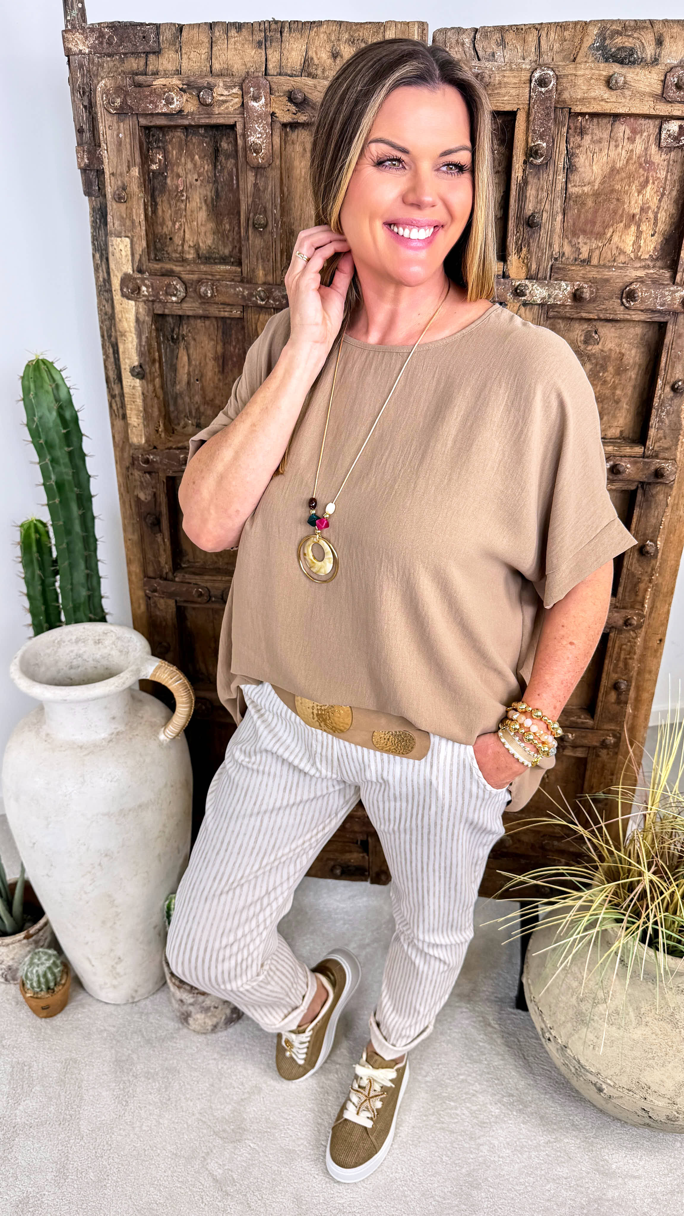 Blusenshirt Easy Mood *Camel*