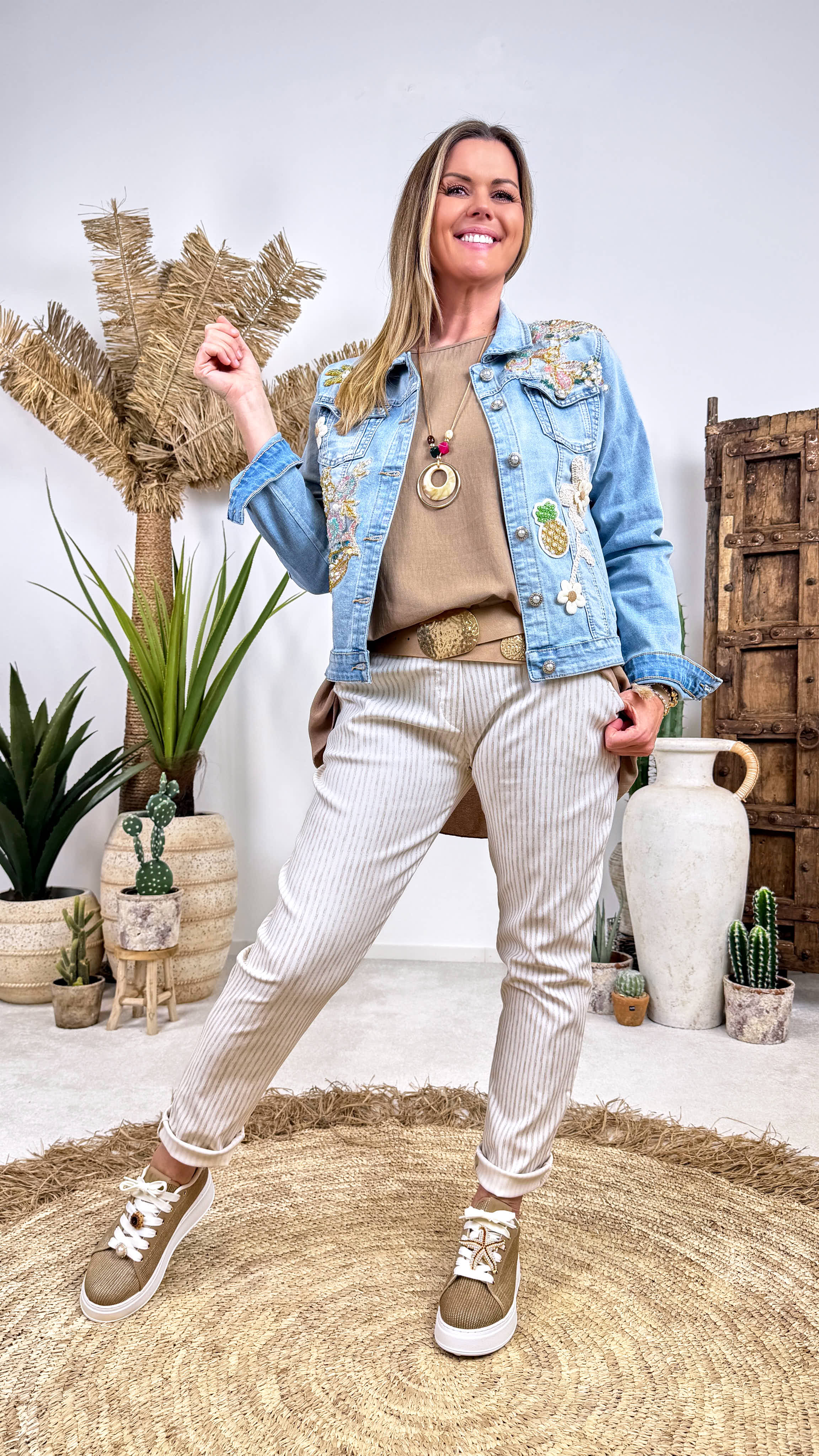 Jeansjacke Pastel Vibes