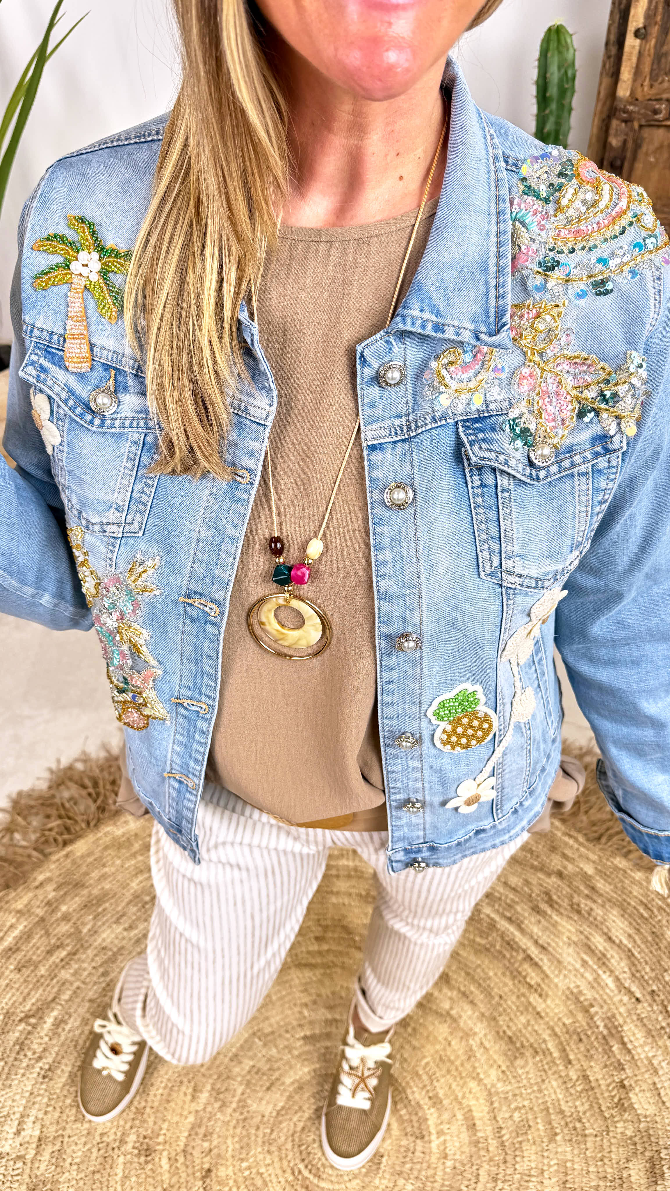 Jeansjacke Pastel Vibes