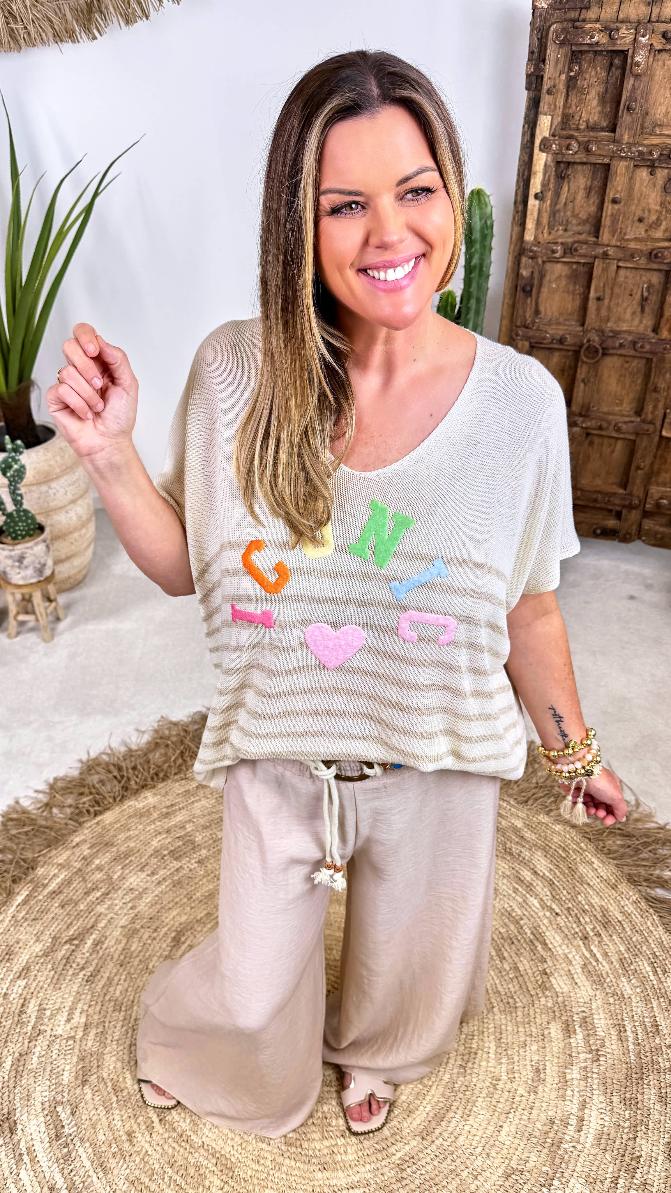 Strickshirt Candy Letters