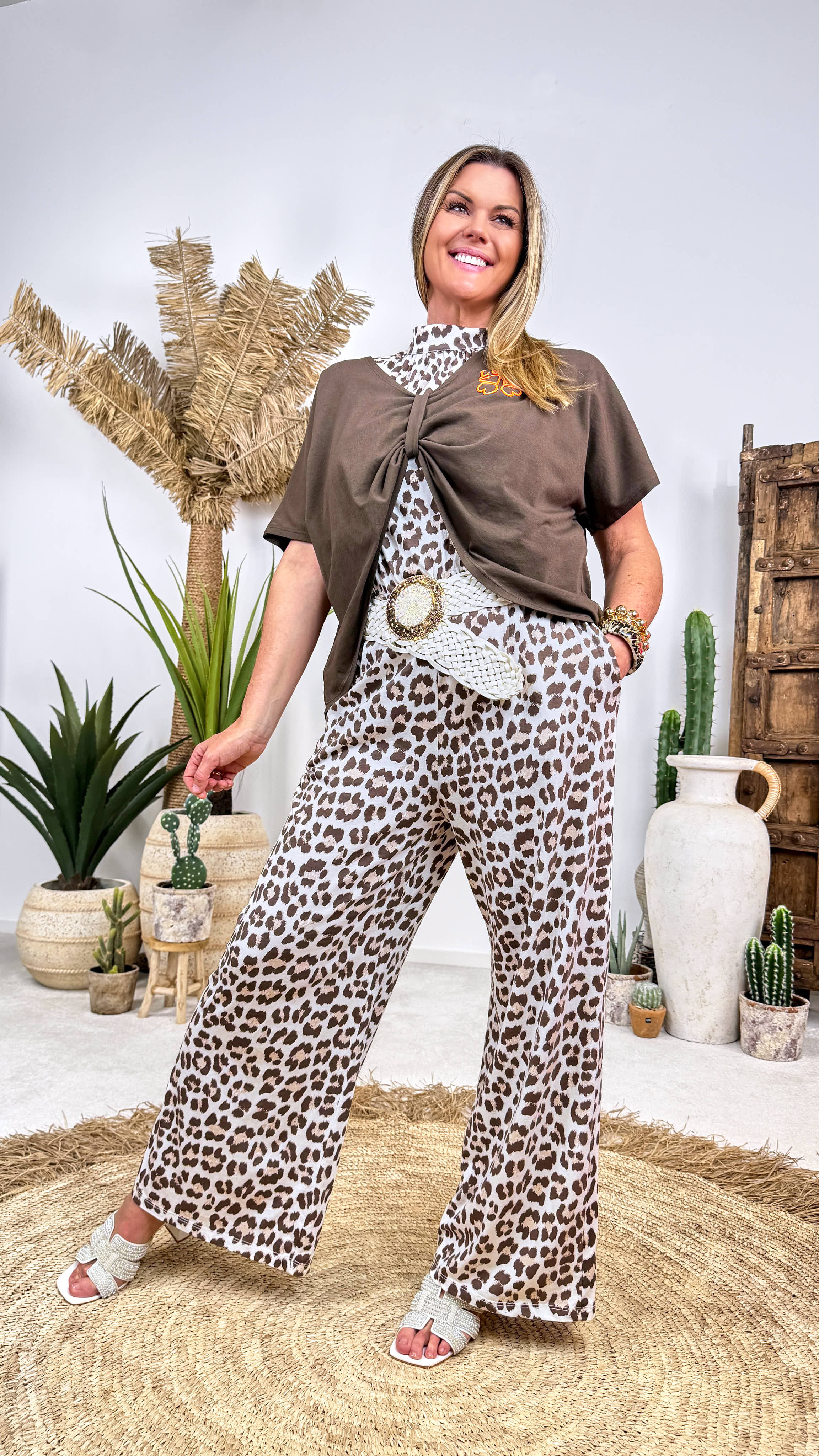 Shirt Crop Love *Schoko*