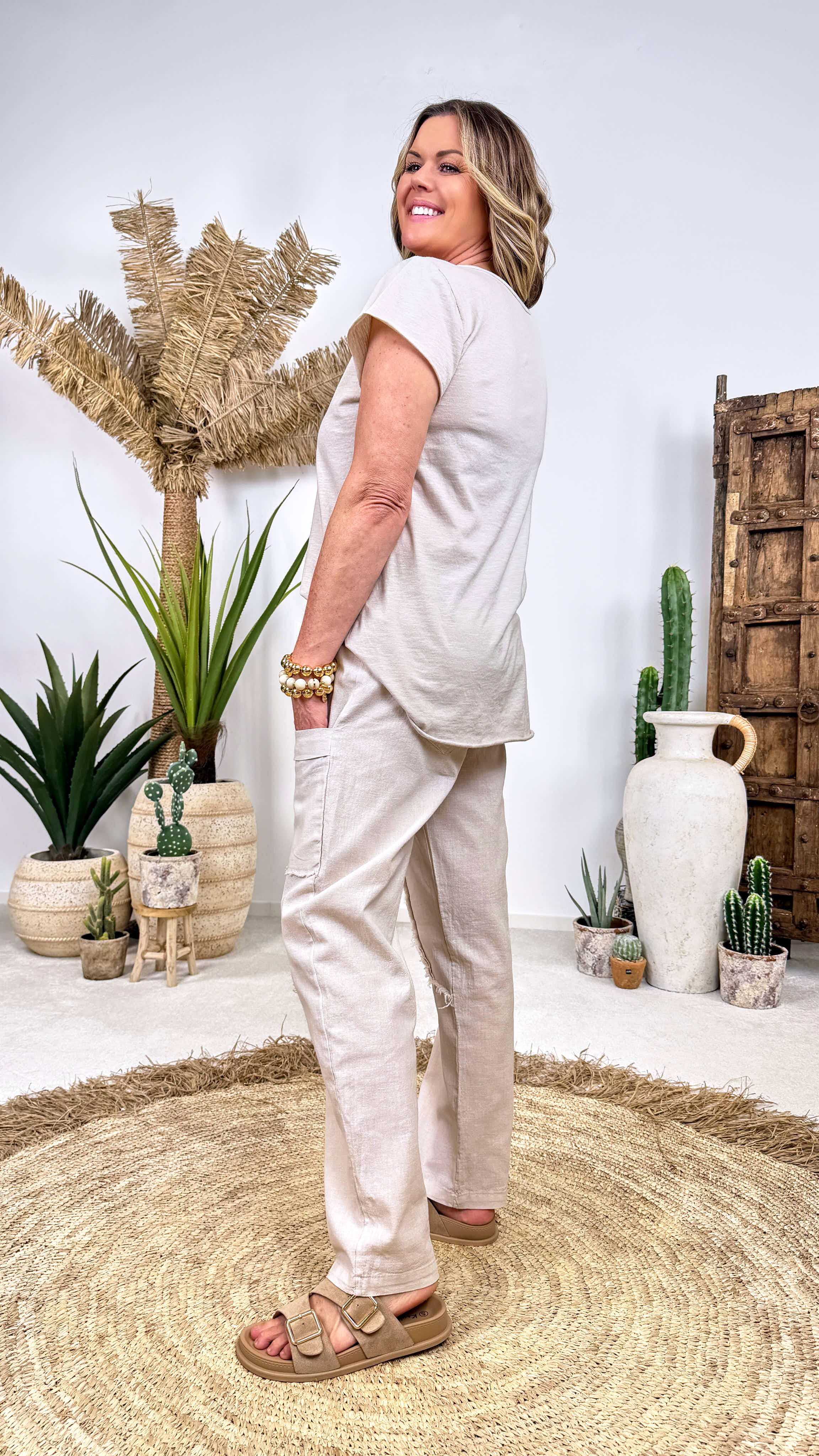 Cargo-Jogpants Cool Motion *Beige*