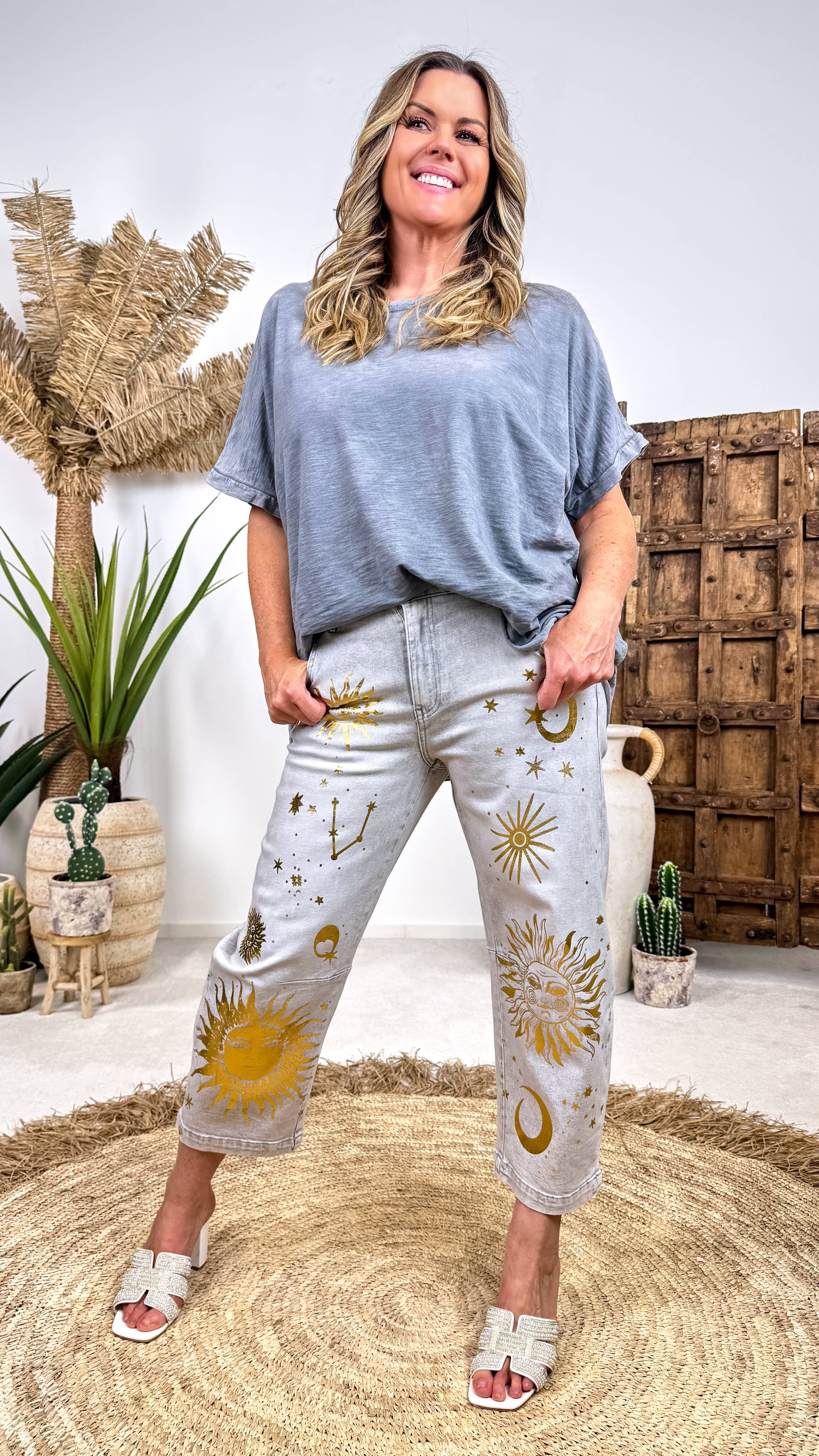 Oversized Shirt Soul Beauty *Grau*