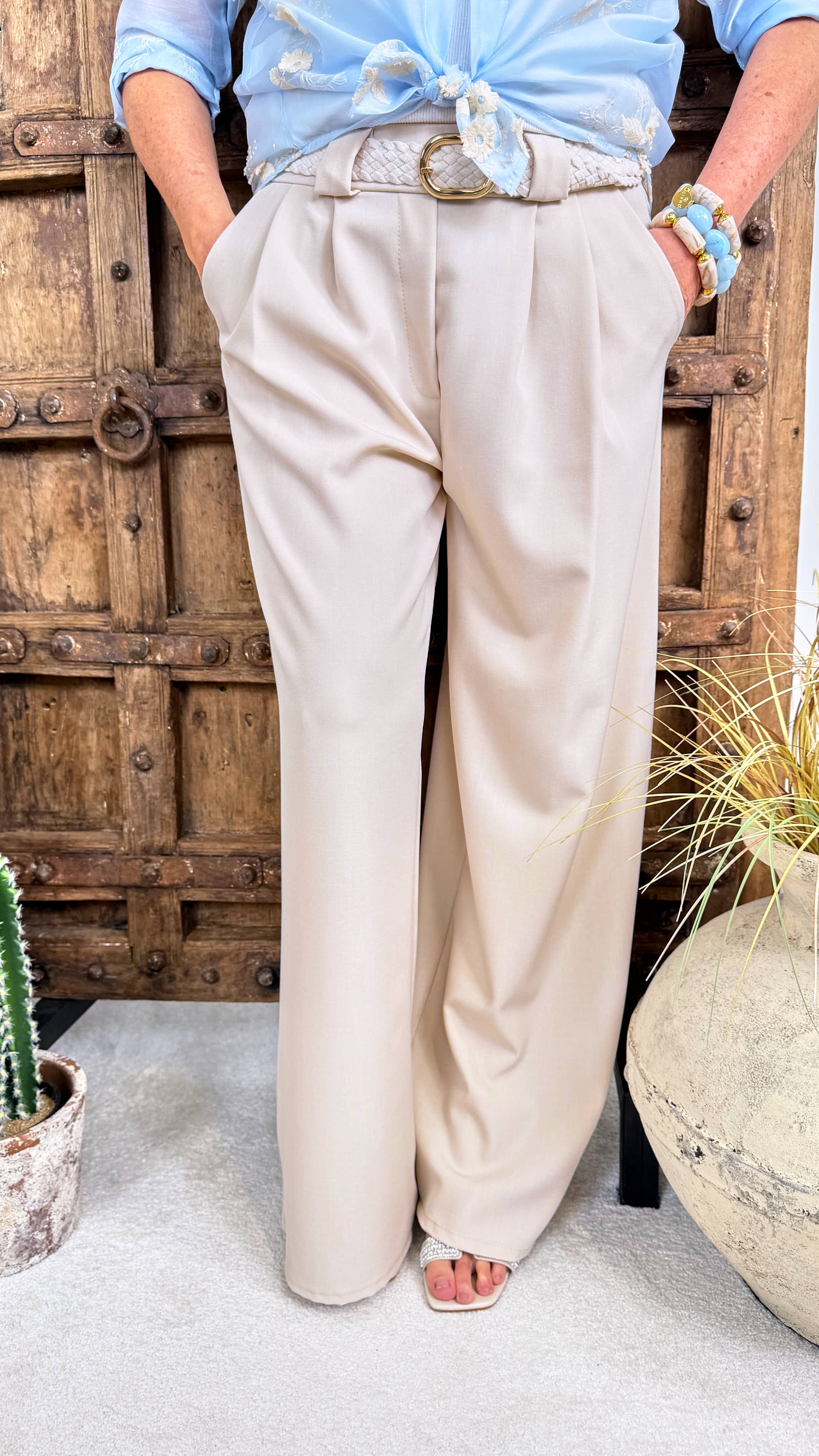 Weite Hose Easy Elegance *Beige*