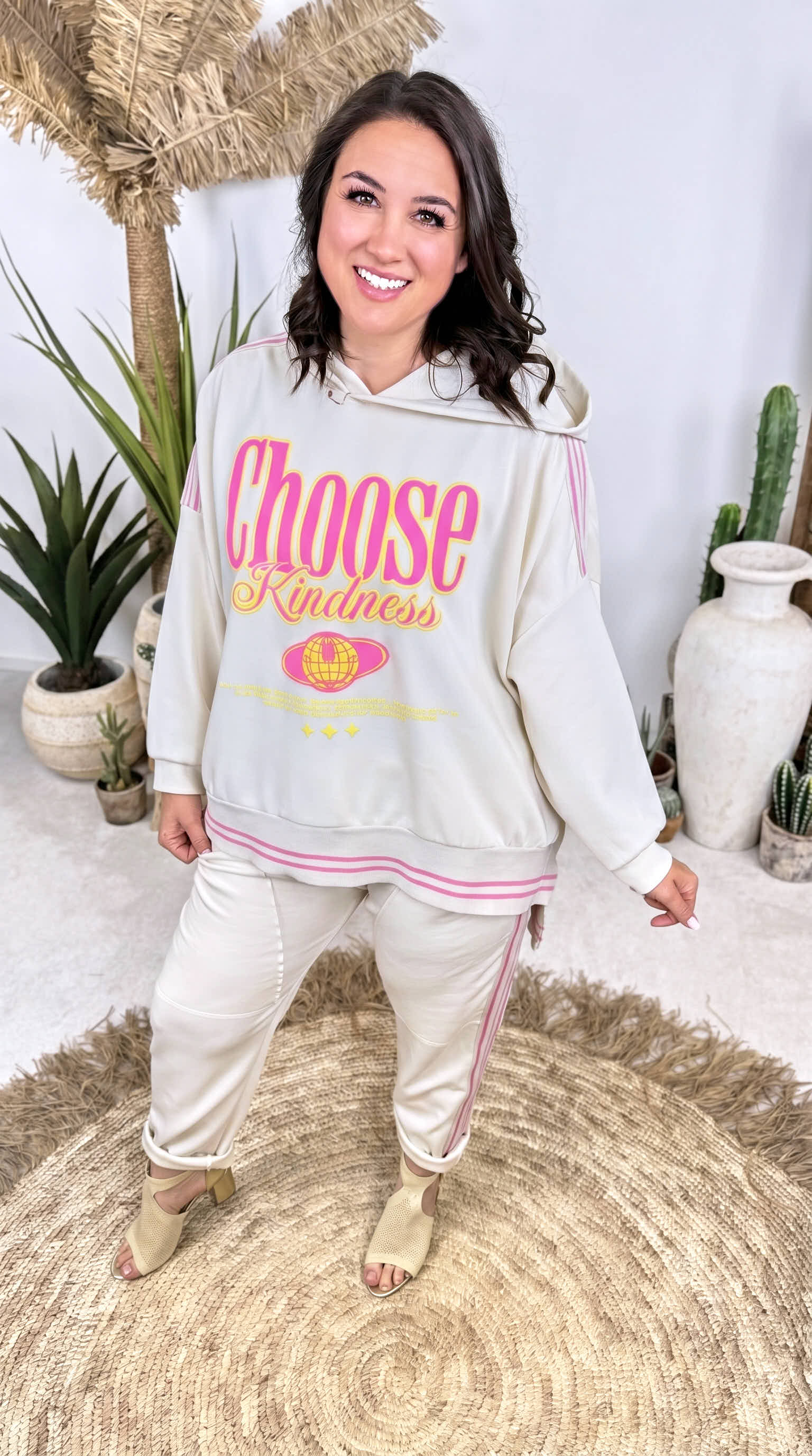 Hoodie Kind Soul *Creme*