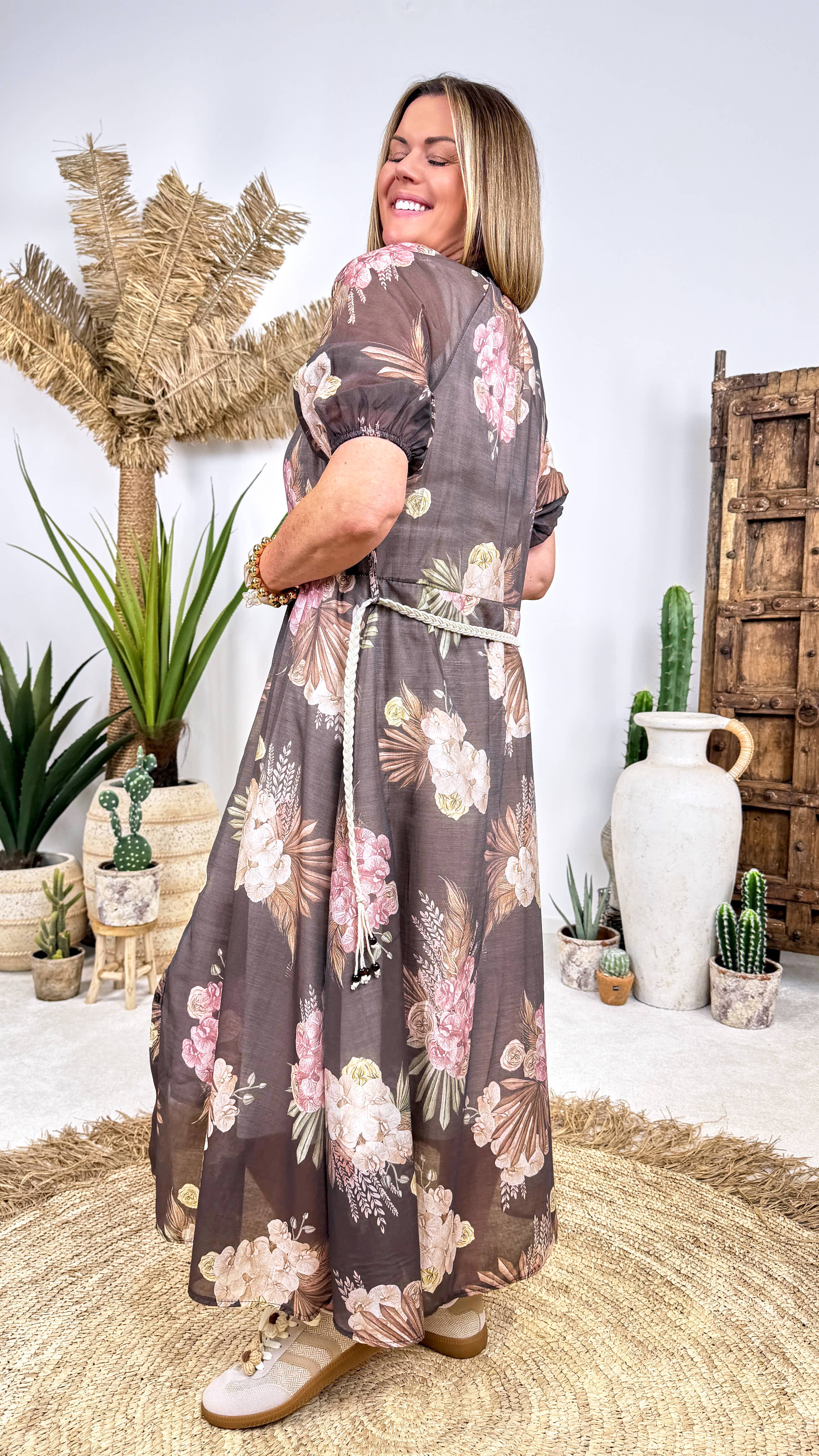 Langes Kleid Dark Paradise