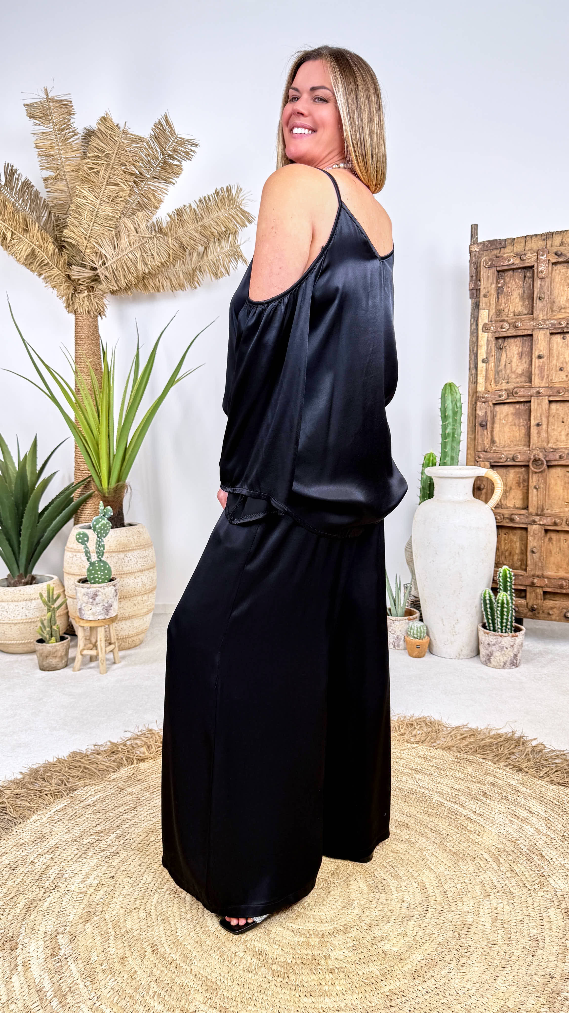 Blusenshirt Easy Glam *Schwarz*